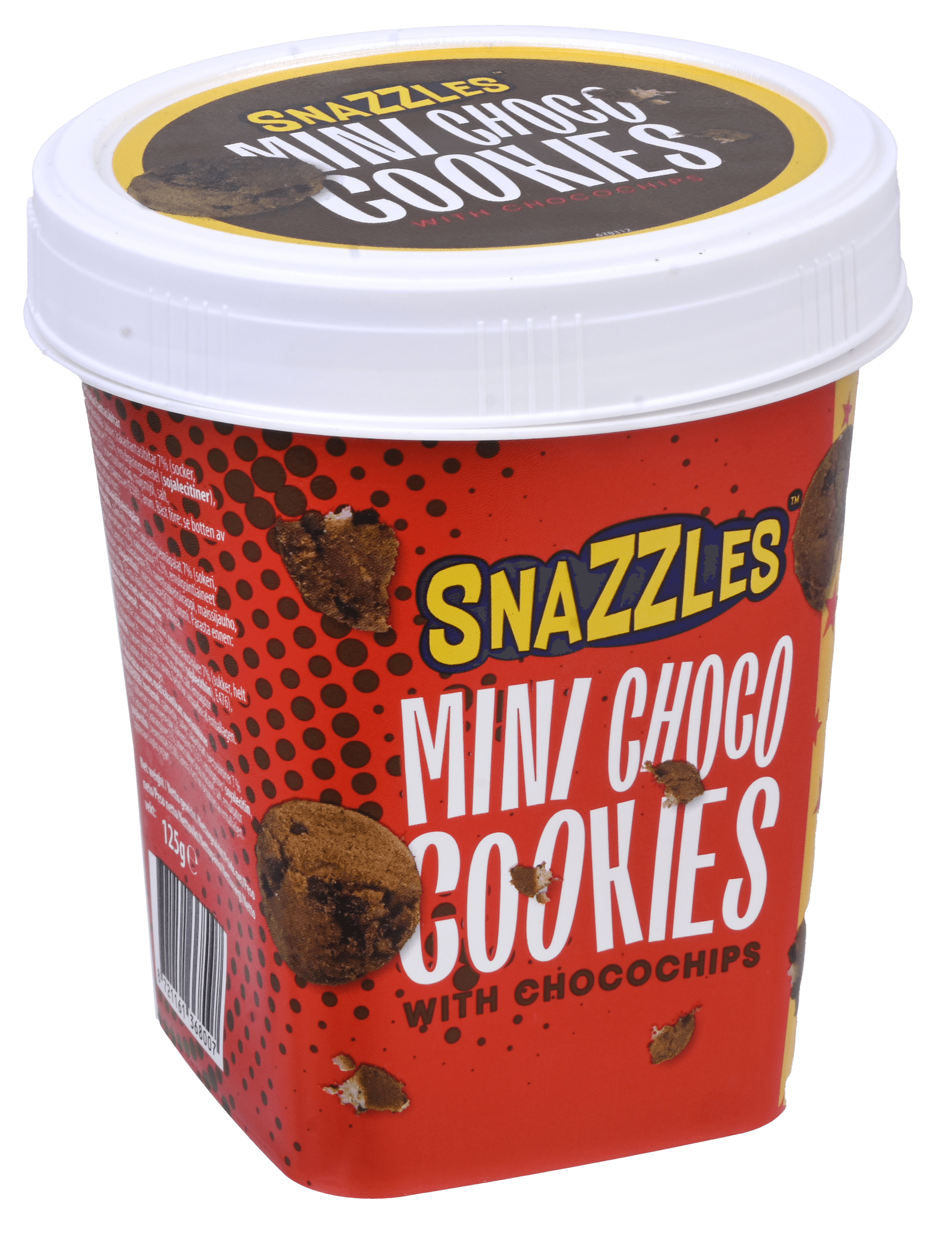 3 pakken Snazzles Mini Cookies with Chocochips 125g