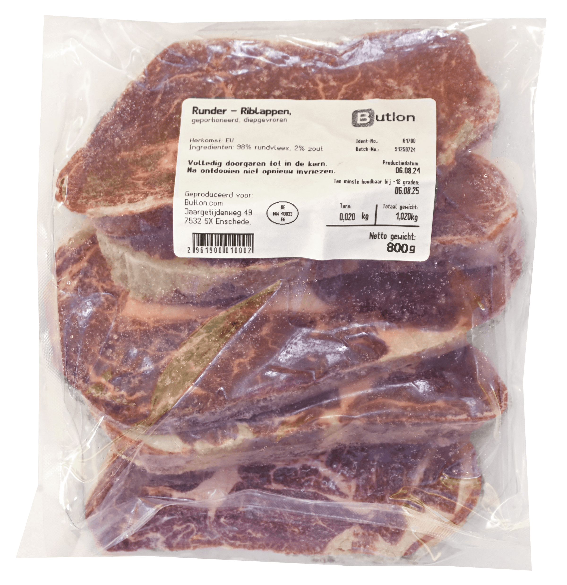 Riblappen Rund 800g
