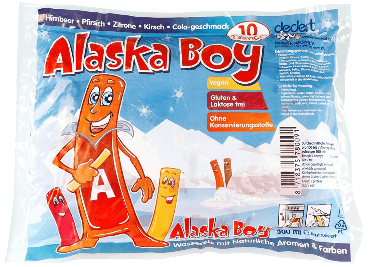 2 zakken Alaska Boy IJssticks Fruit 10x50ml