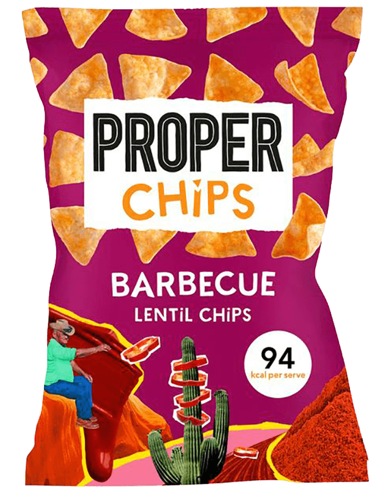 4 zakken Proper Chips BBQ 85g