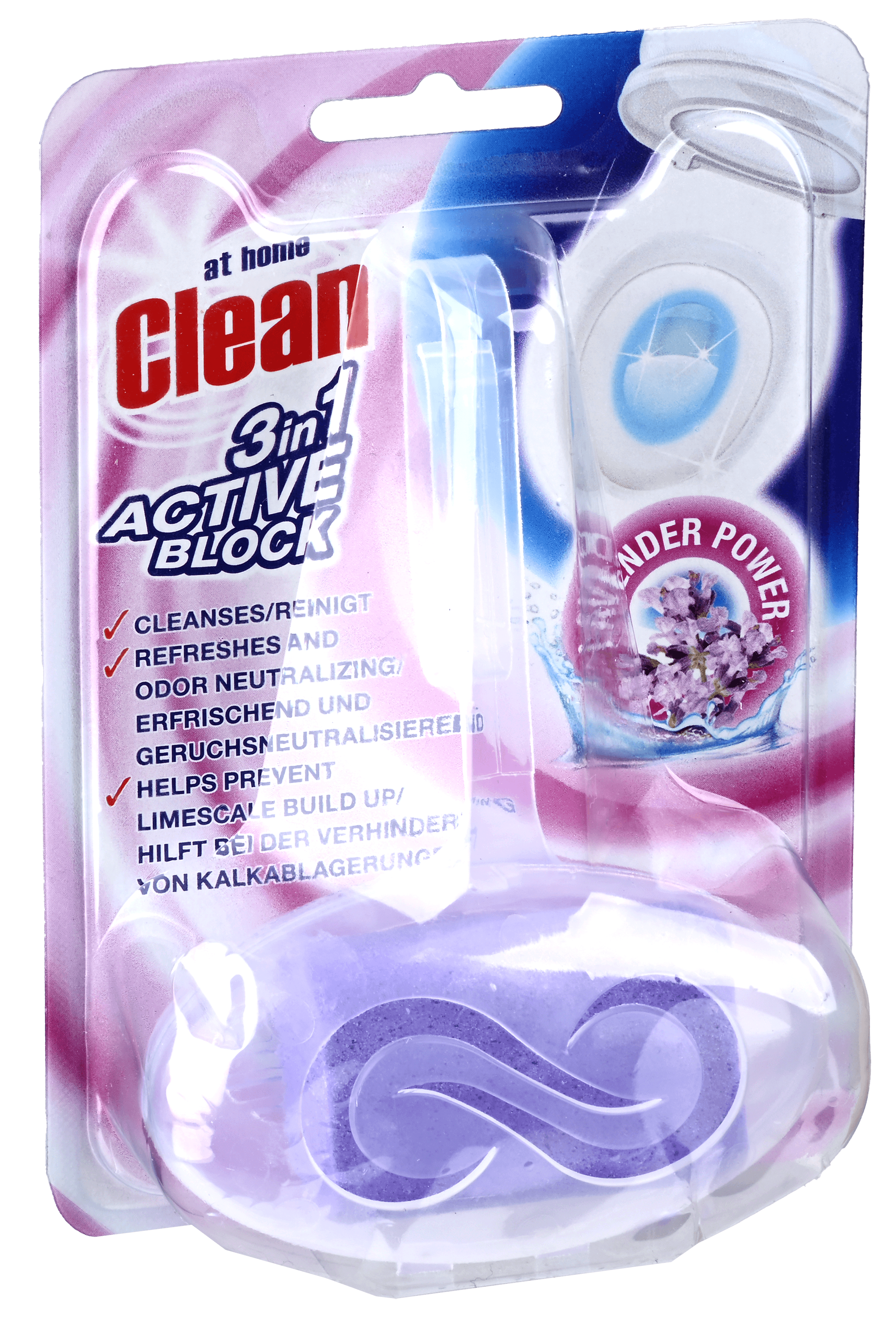 8 stuks At Home Clean Toilet Block Lavender 40g