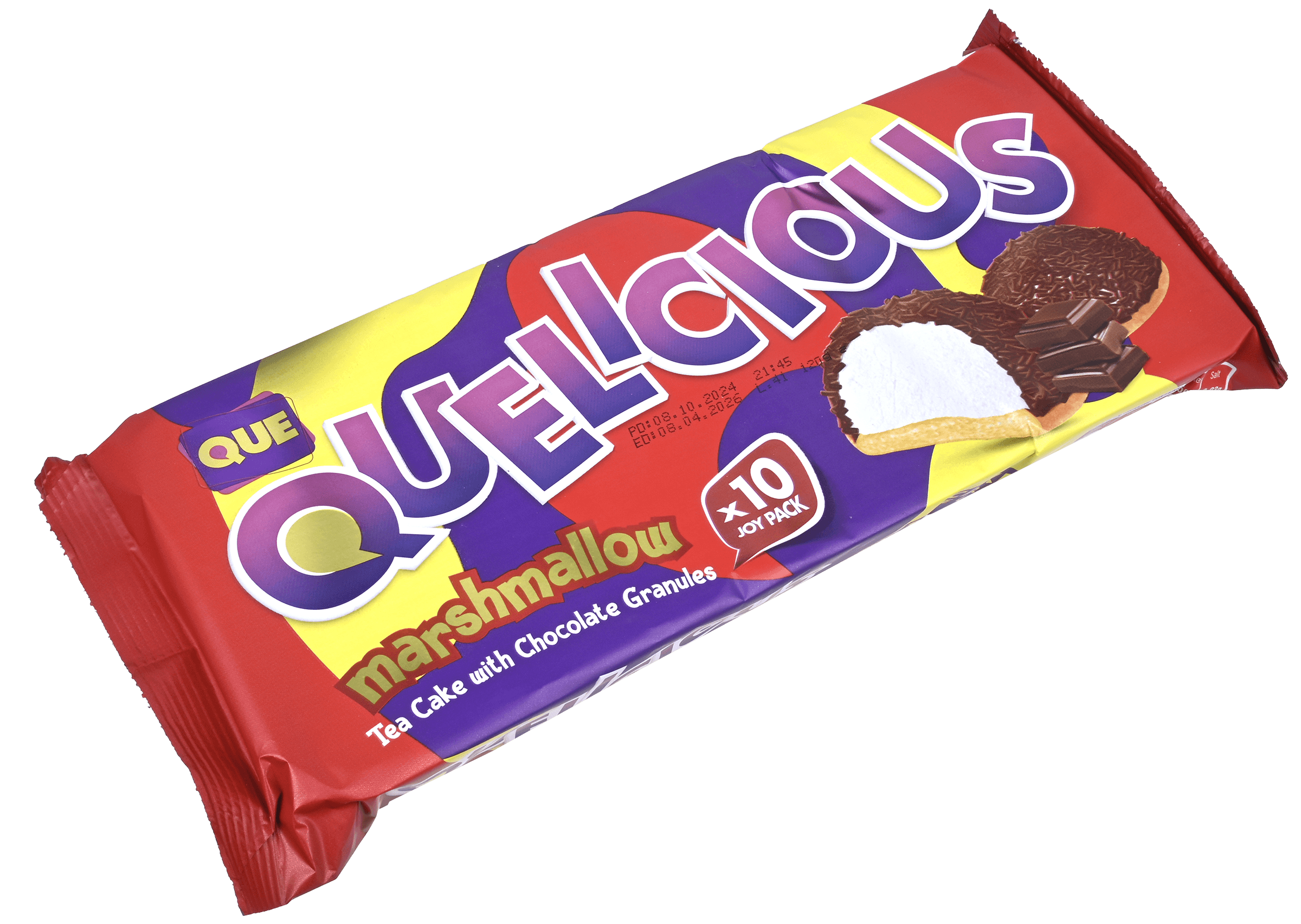 3 pakken Quelicious Tea Cake Marshmallow Biscuits with chocolate sprinkles 120g