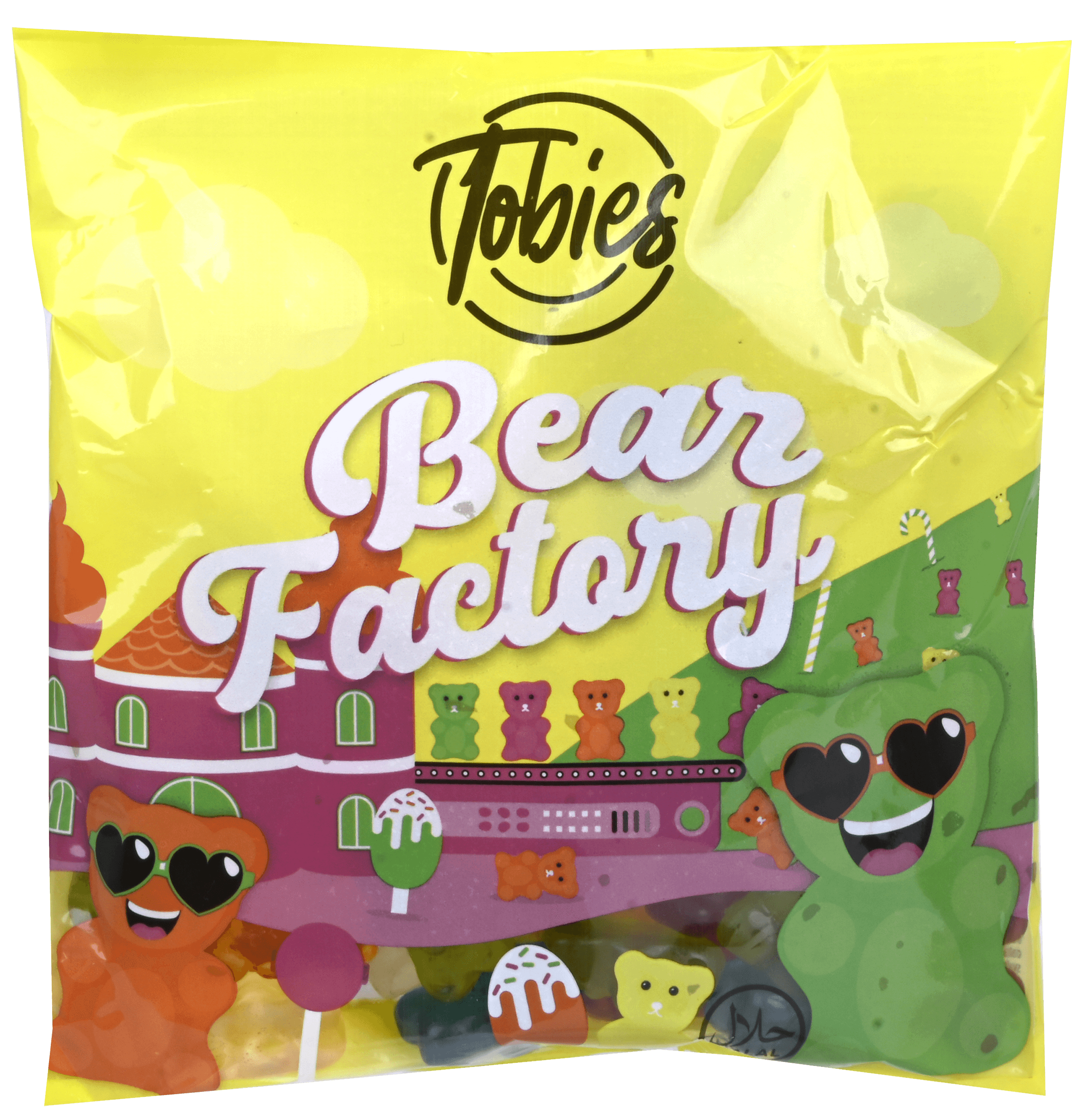 2 zakken Tobies Candy Oily Bear Factory 200g