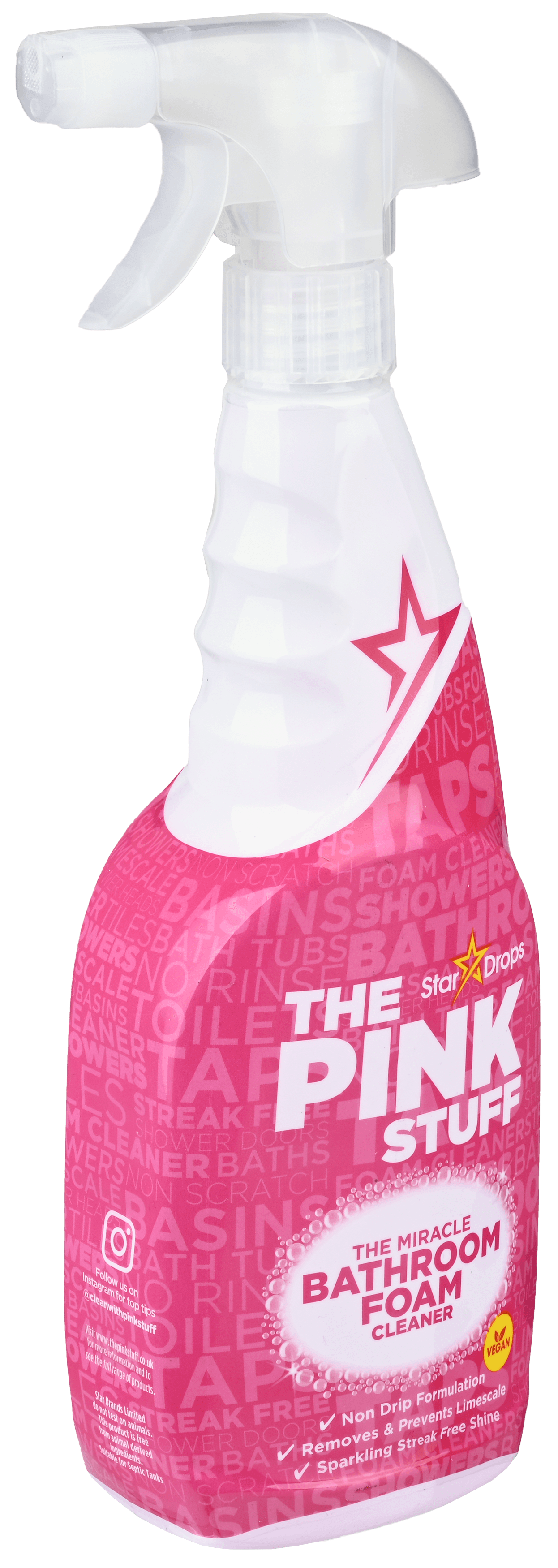 2 flessen The Pink Stuff Reinigingsspray Badkamer 750ml