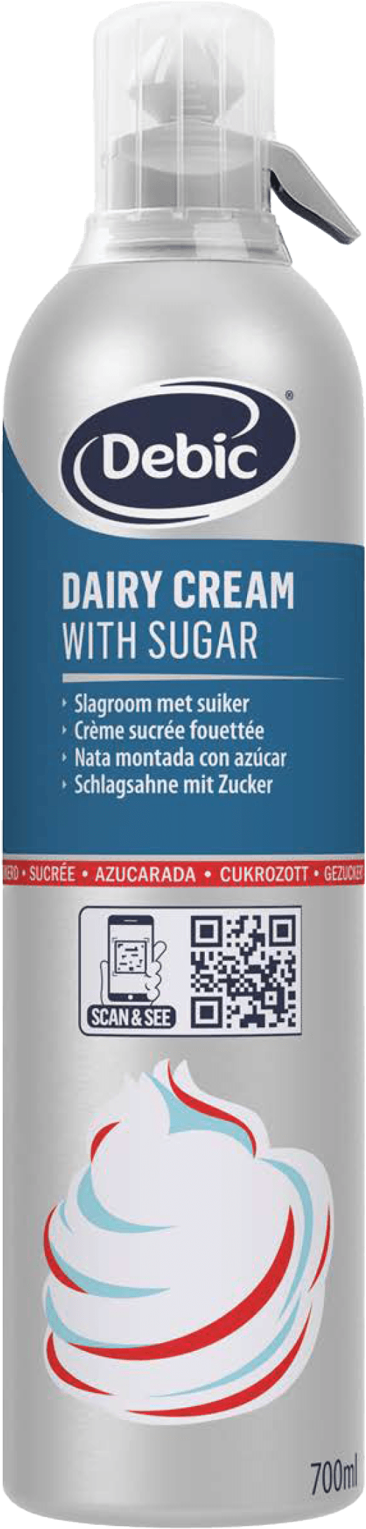 Debic Slagroom Horeca Spuitbus 700ml thumbnail 1