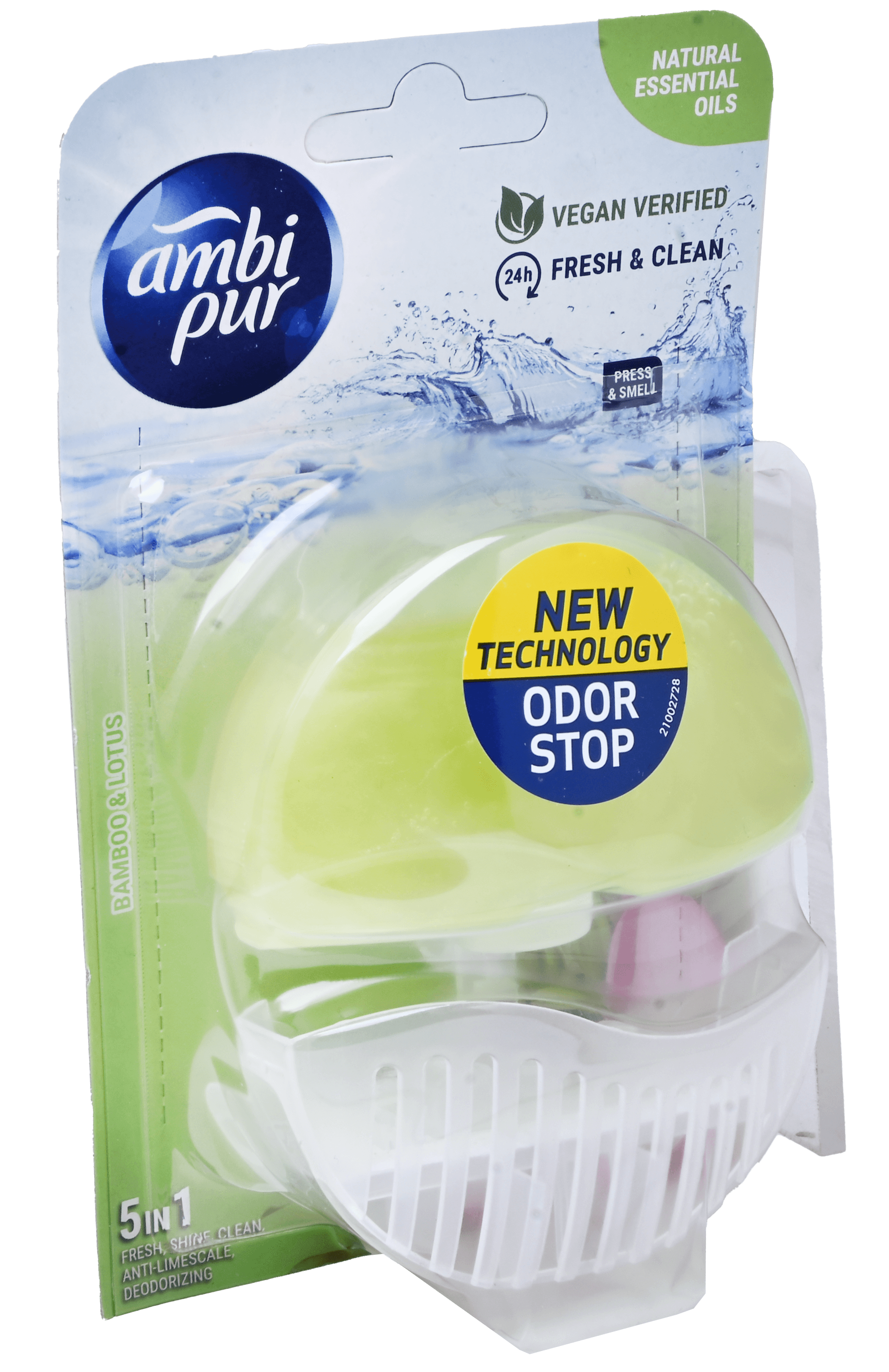 2 stuks Ambi Pur Toilet Flush Starter 5in1 Bamboo & Lotus 55ml