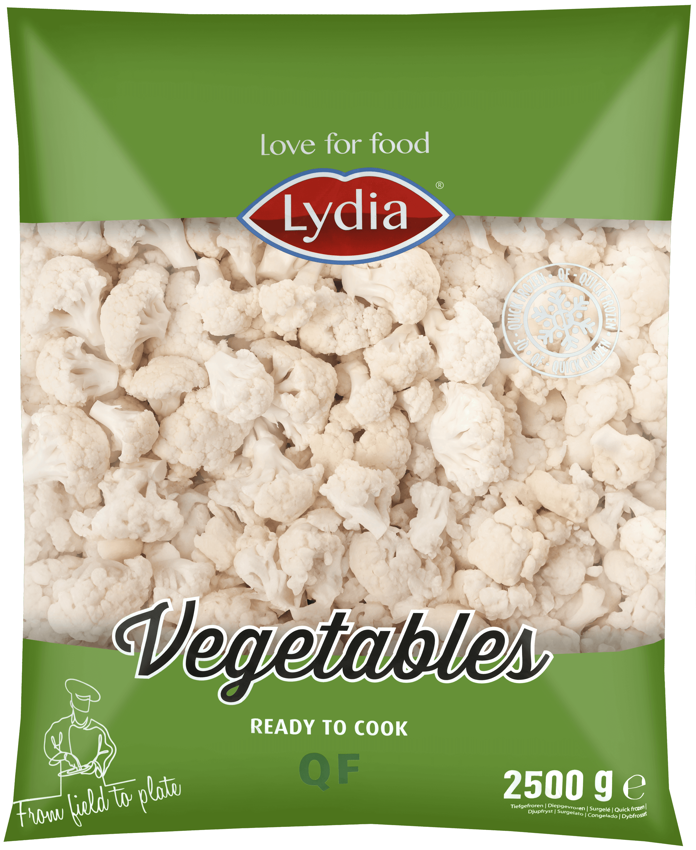 Lydia Bloemkool 35-60mm 2,5kg