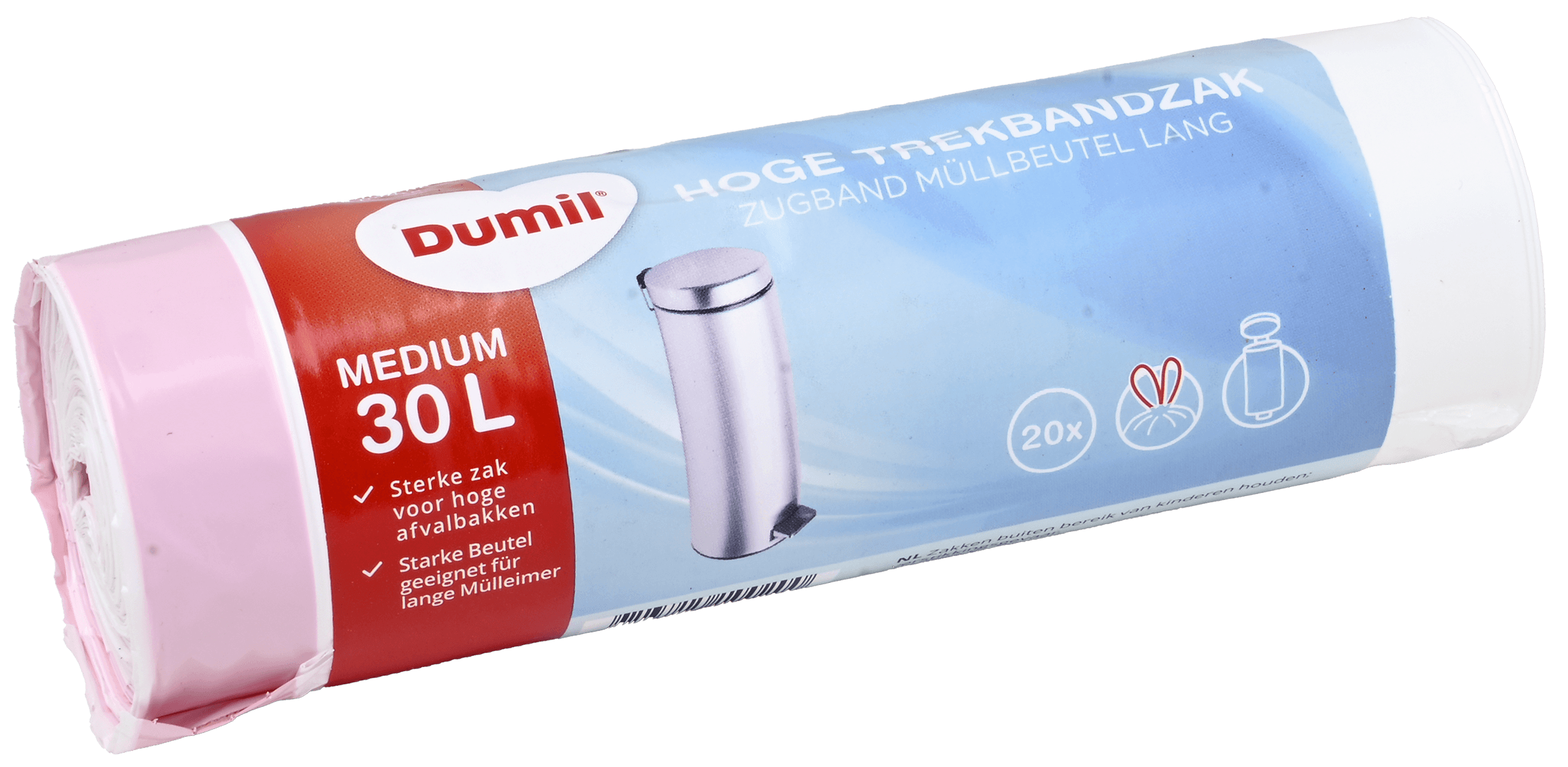 Pakken Dumil trekbandzakken 30 l 2 x 60 l
