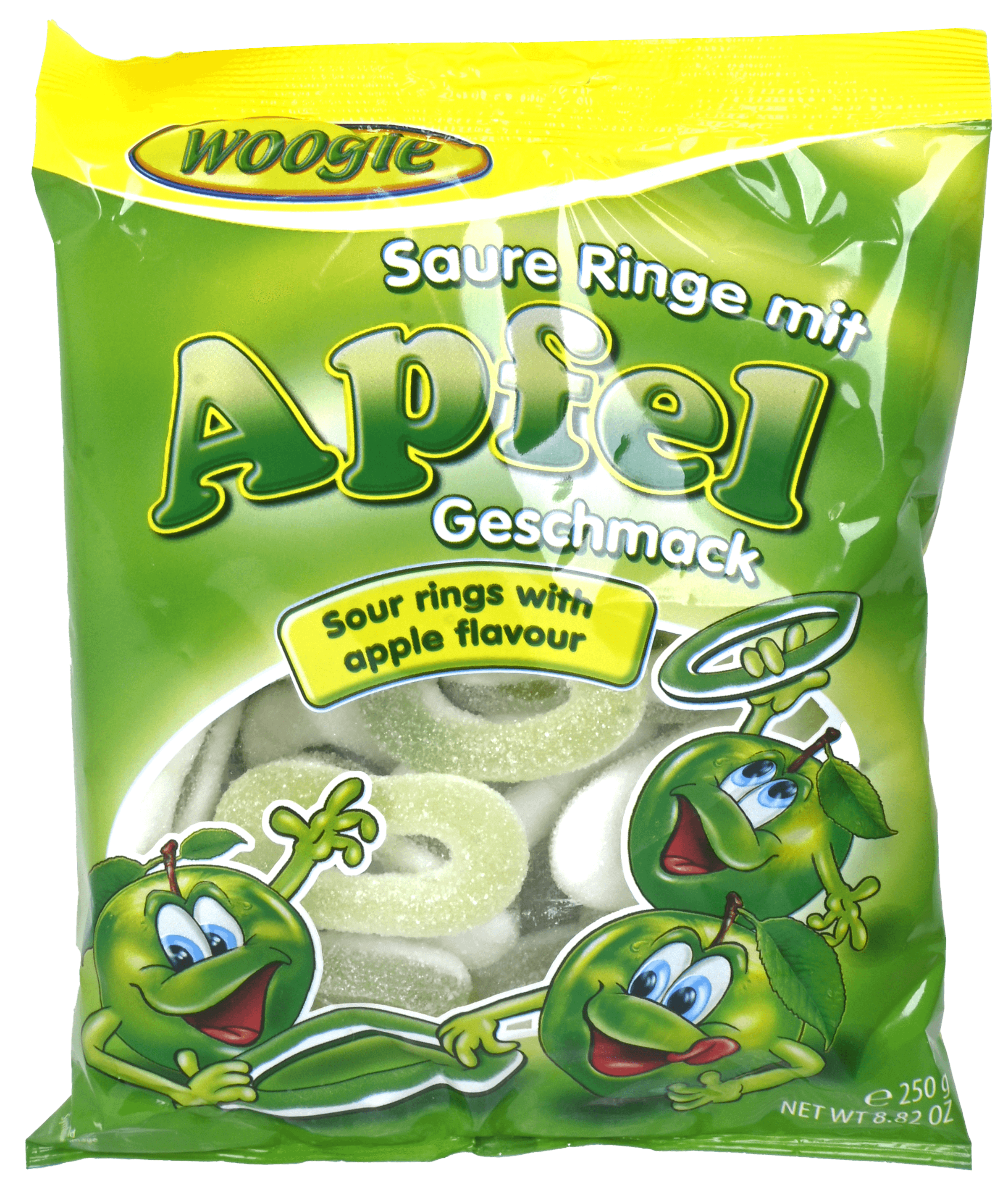 2 zakken Zure Appelringen 250g