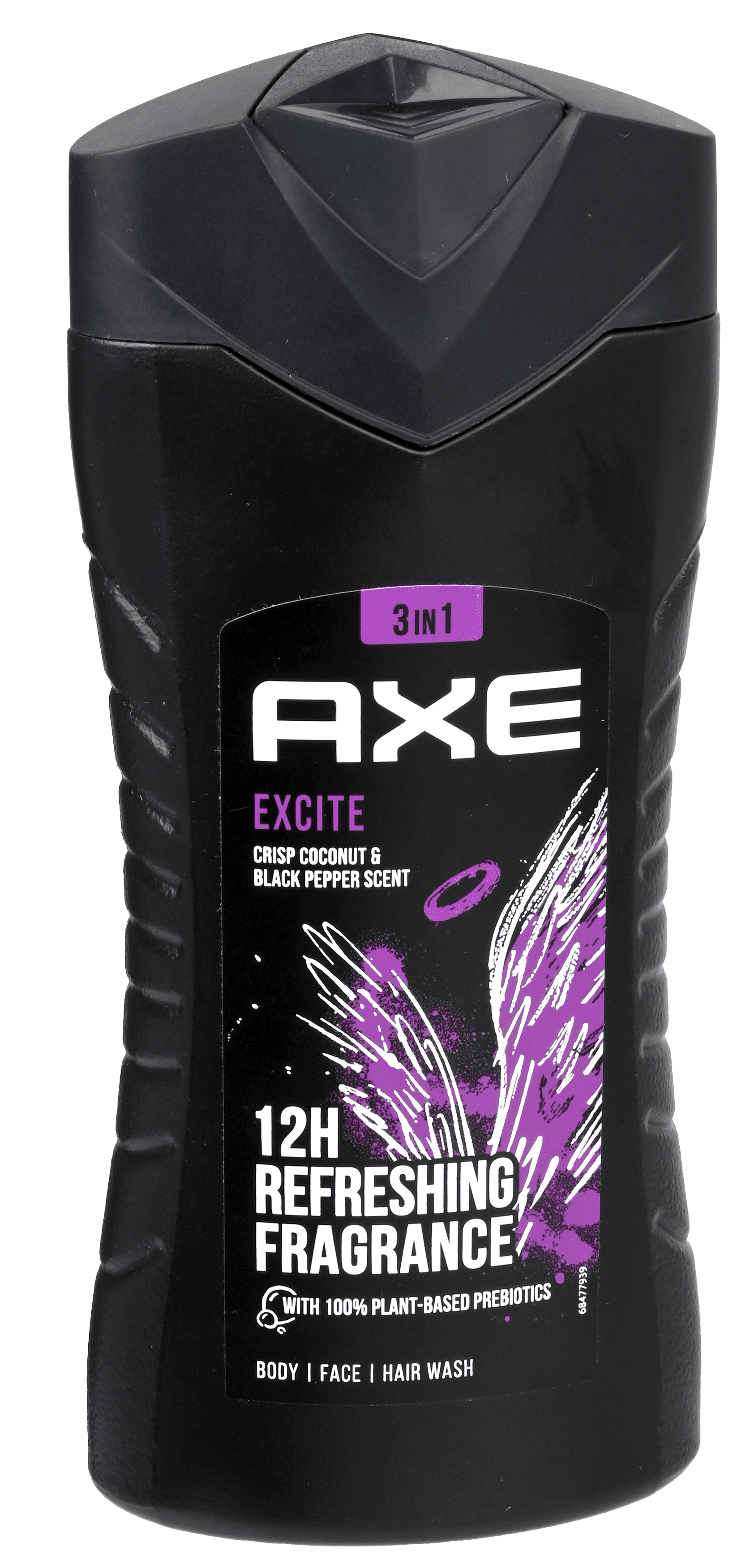 3 flessen Axe Douche 3in1 Excite 250ml