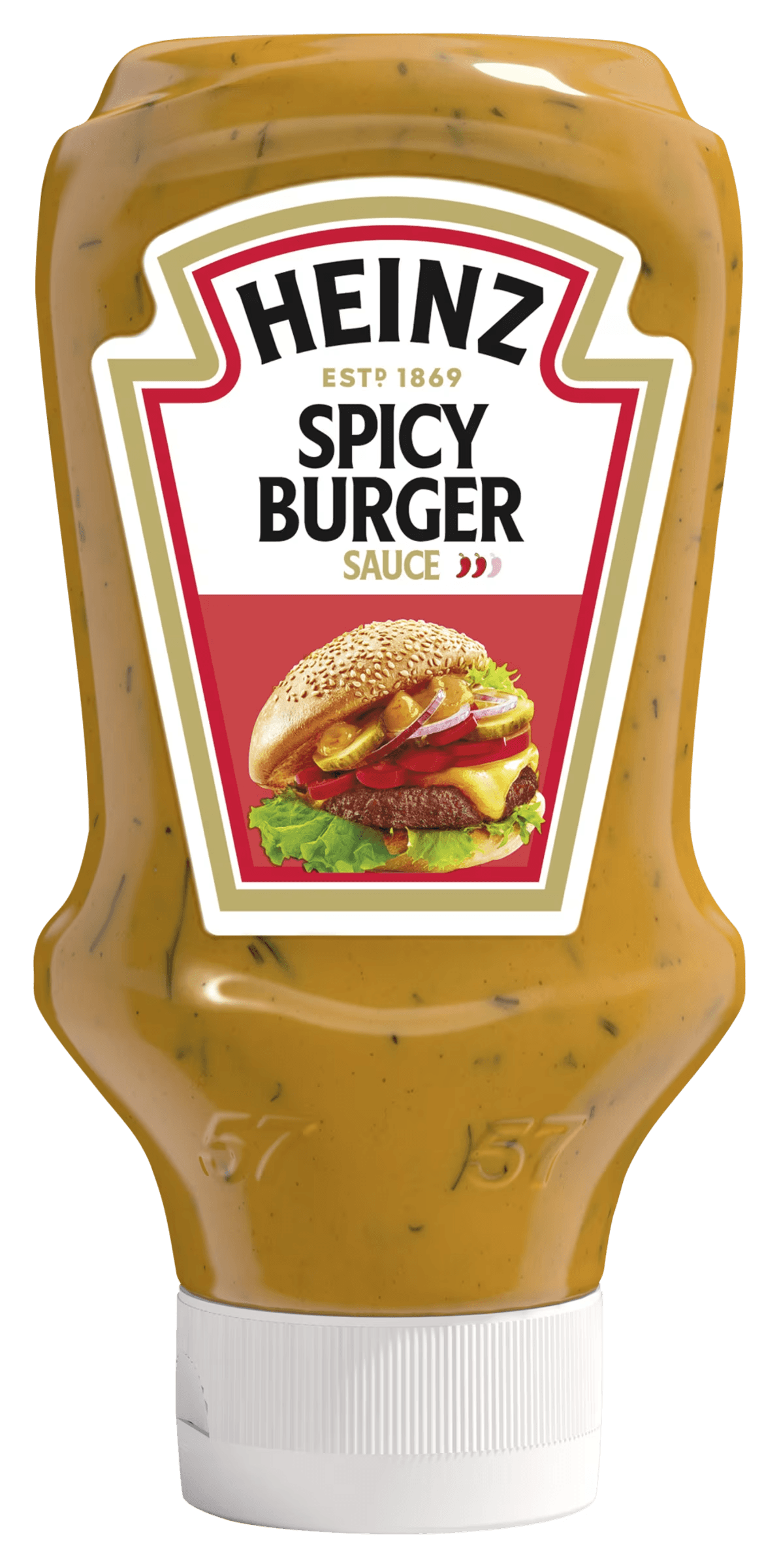 3 flessen Heinz Spicy Burger Saus 220ML