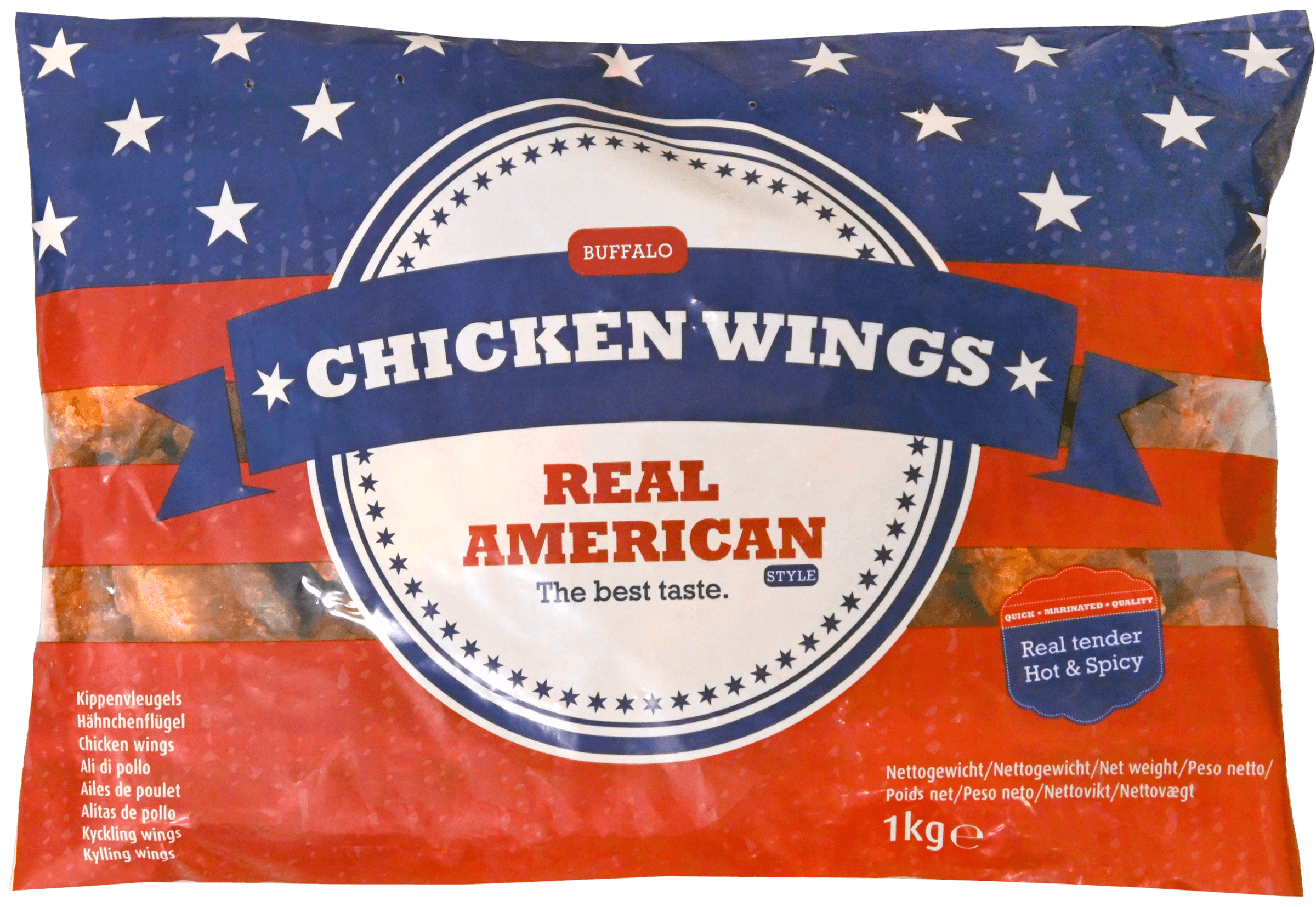 R. American Chicken Wings Buffalo ca. 1kg thumbnail 1