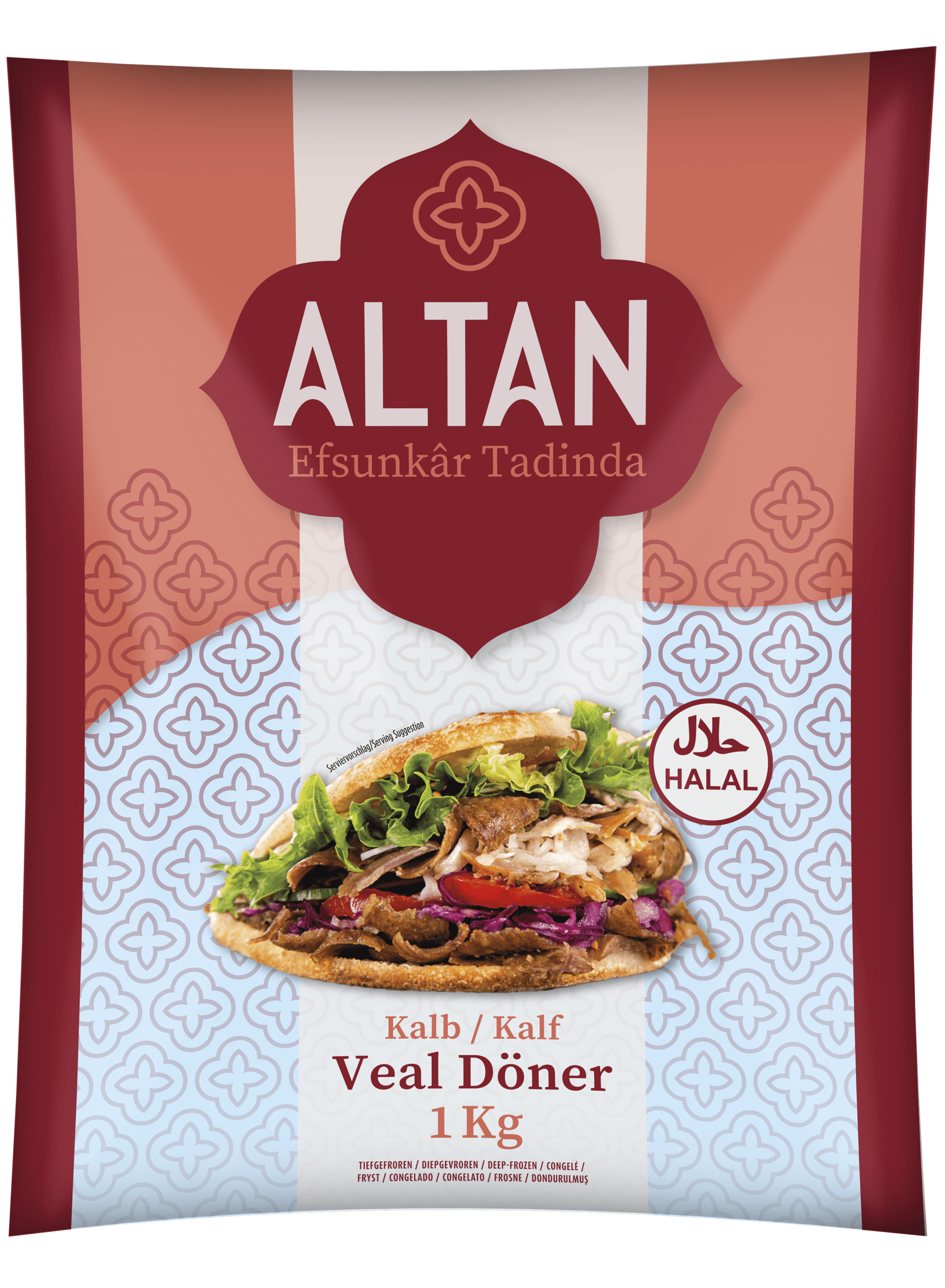 Altan Döner Kebab Kalf Gesneden 1kg thumbnail 1