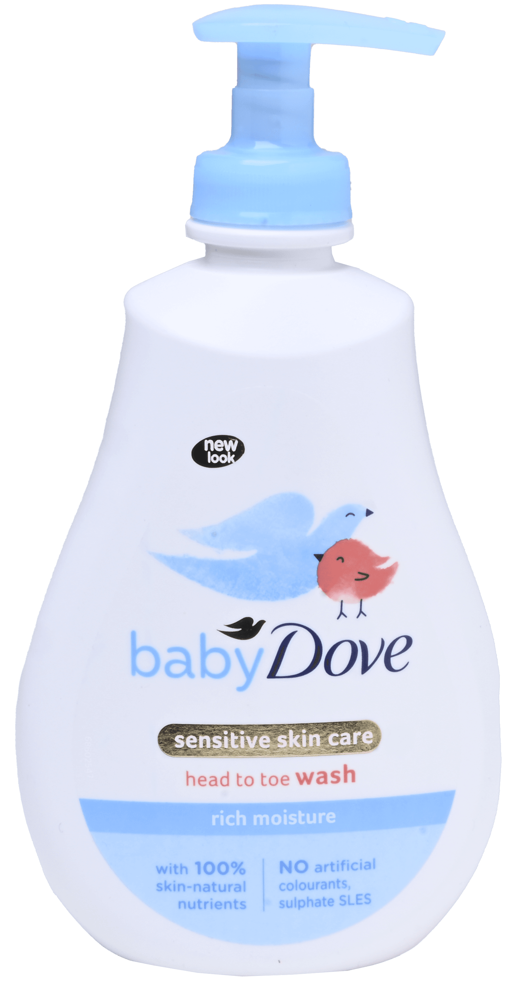 2 flessen Dove Baby Douche Rich Moisture 400ml