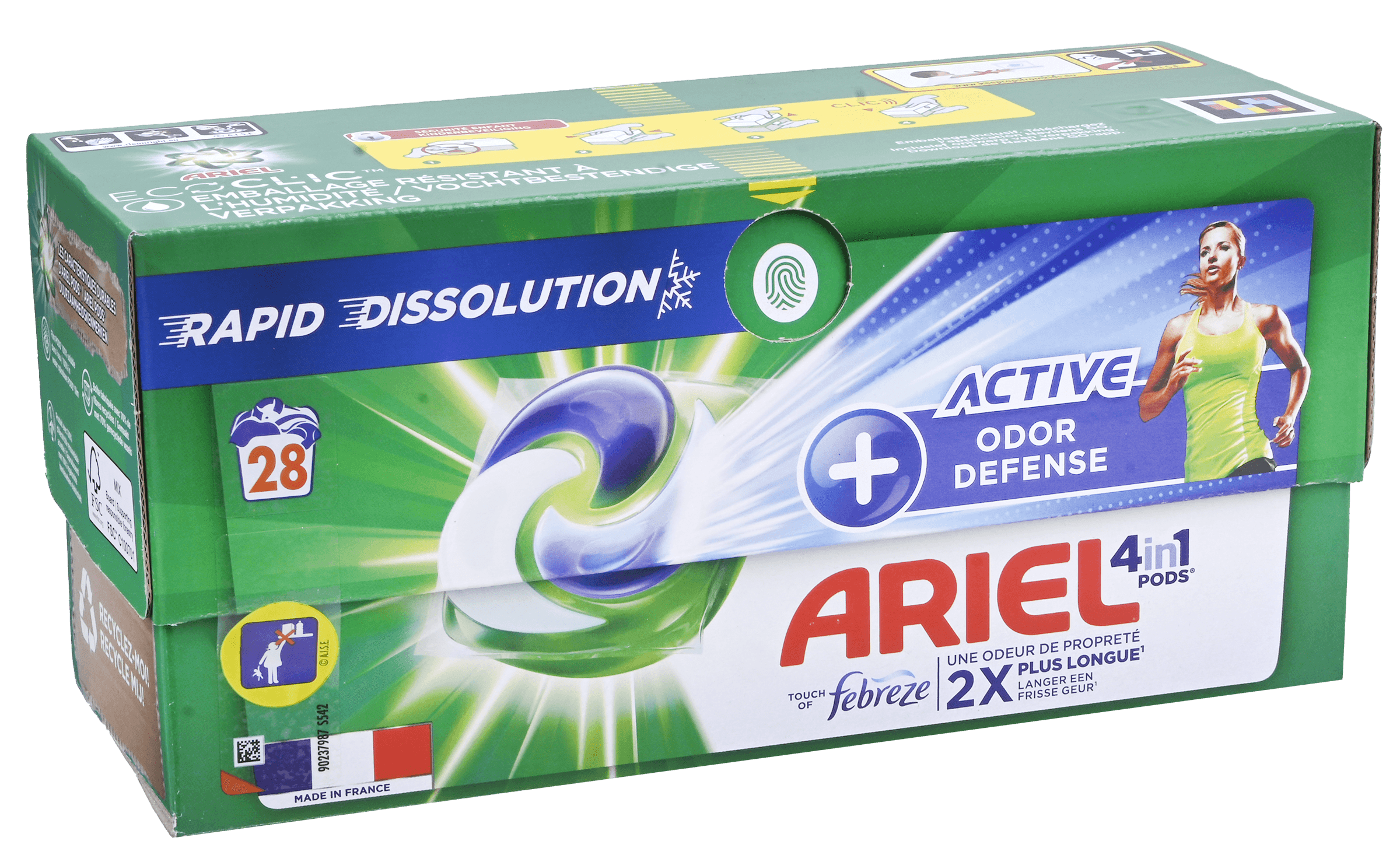 Ariel Pods+ 4in1 Active Odor Defense 28st