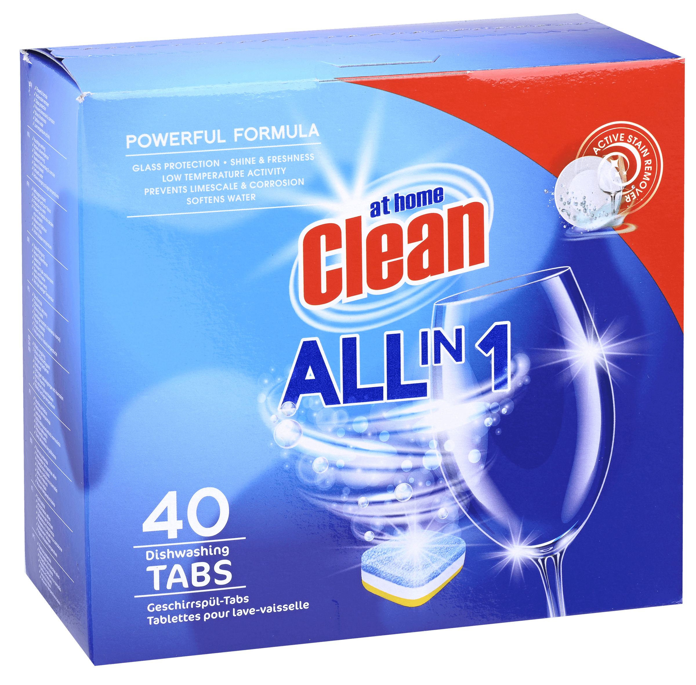 At Home Clean All-in-1 Vaatwastabs 40st