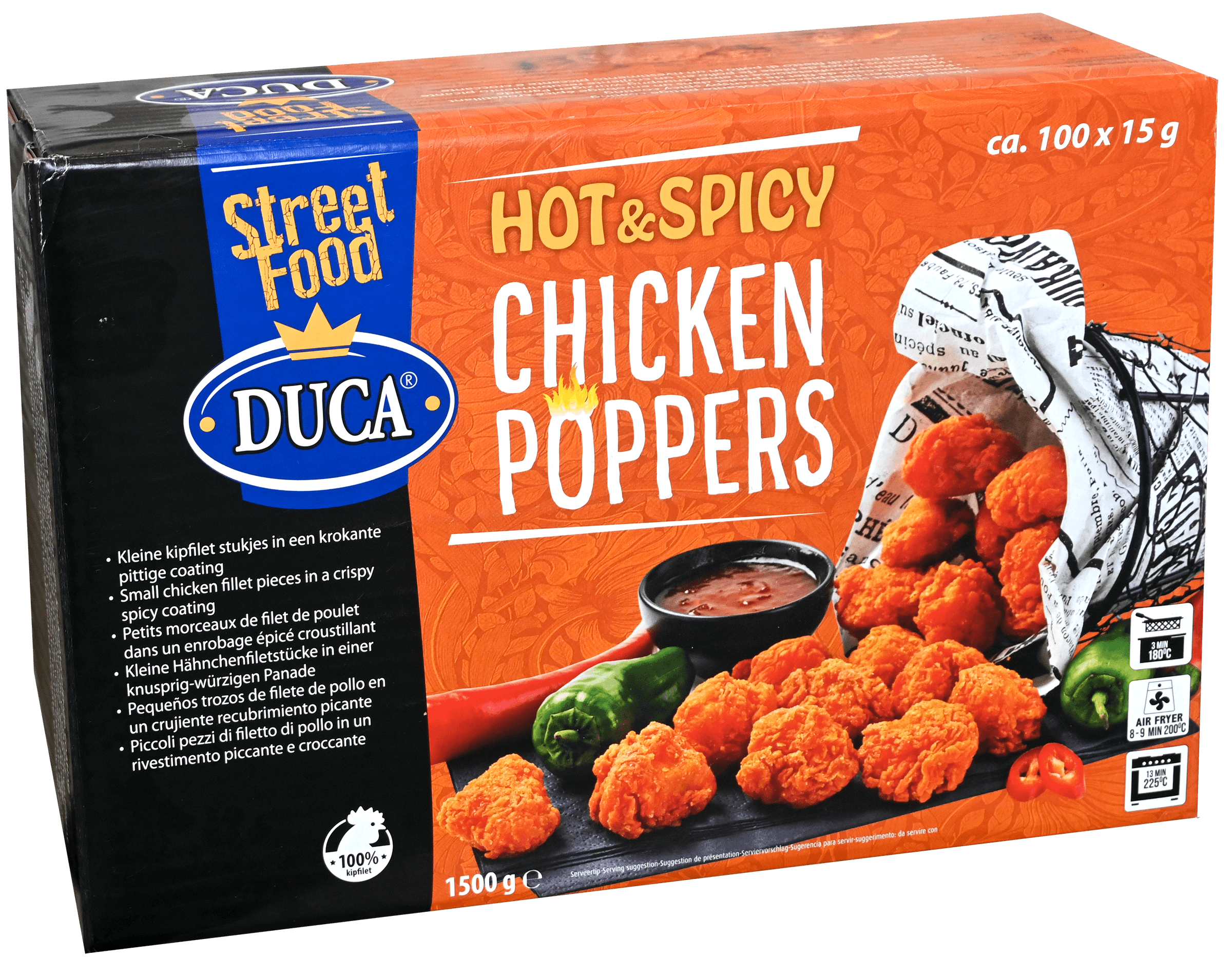 Hot & Spicy Chicken Poppers 1,5KG