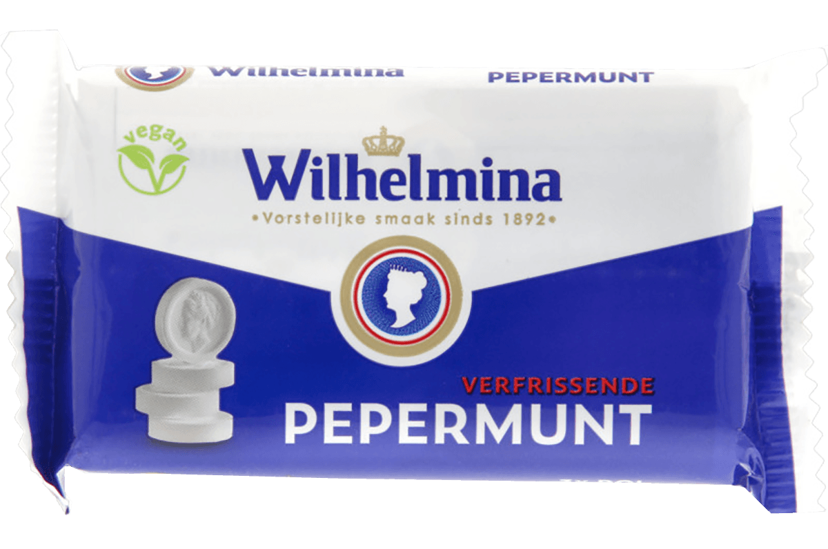 3 pakken WILHELMINA Pepermunt 3-Pack 120g