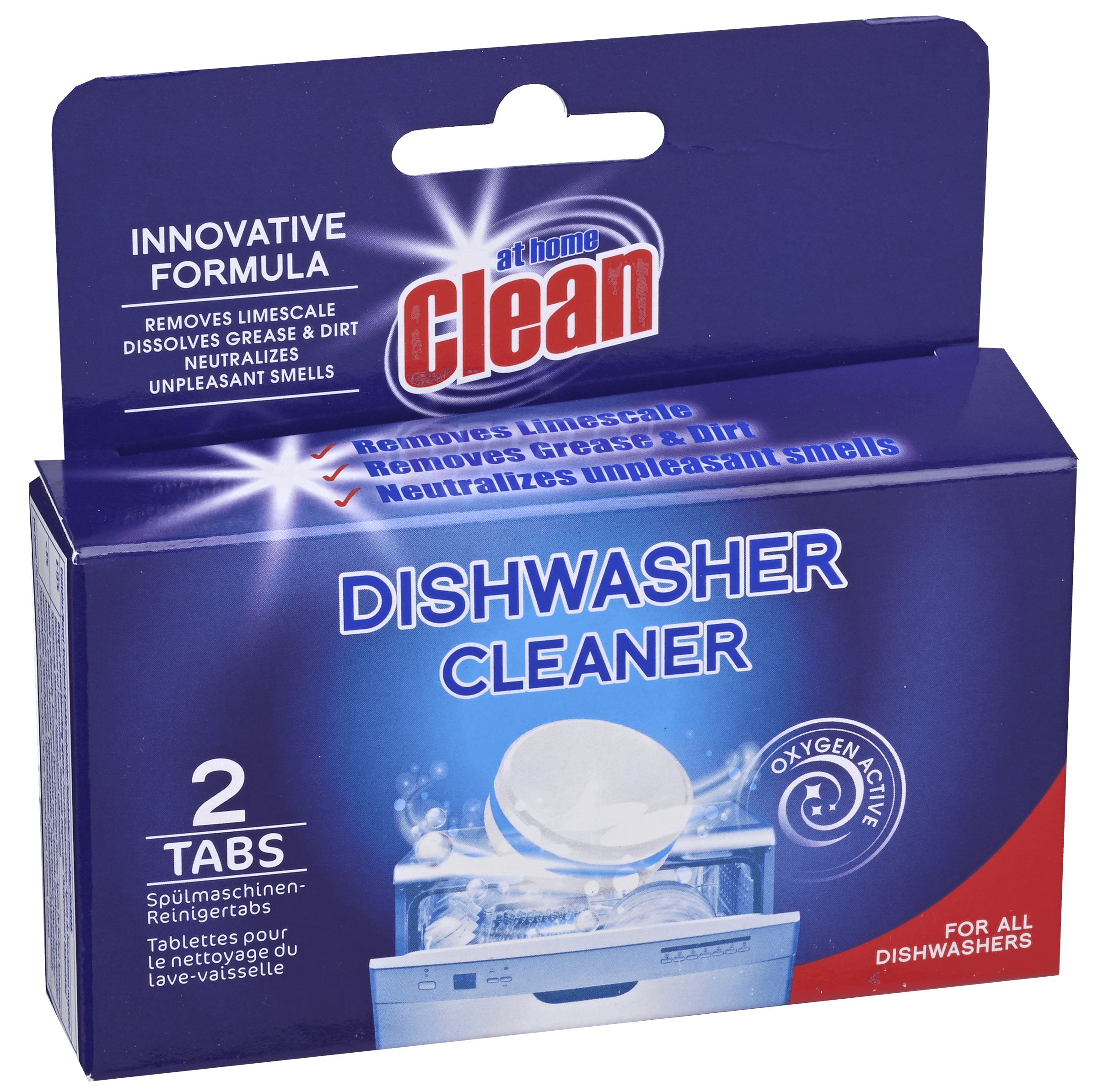 2 pakken At Home Clean Reinigingtabs Vaatwasser 2x40g