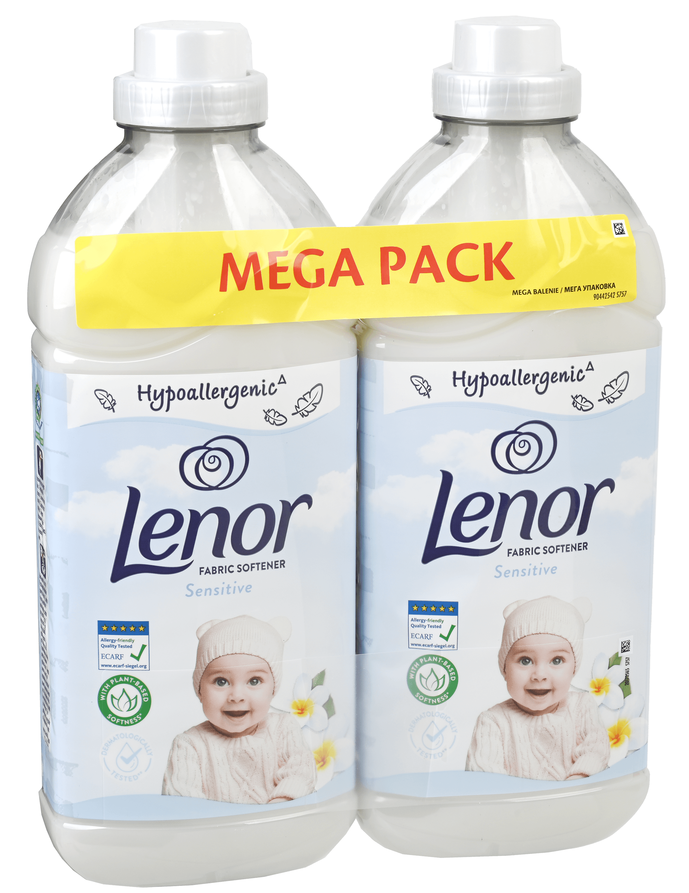 Lenor Wasverzachter Sensitive 2x1,23L