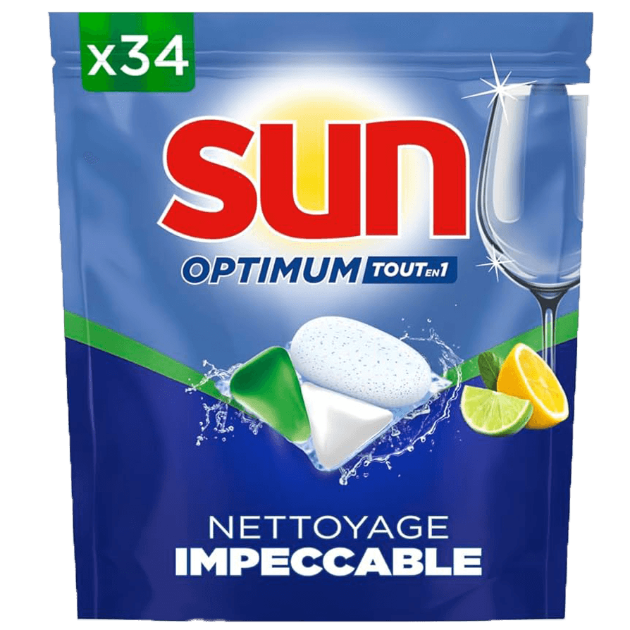 Sun Vaatwastabletten All in 1 Lemon 34st