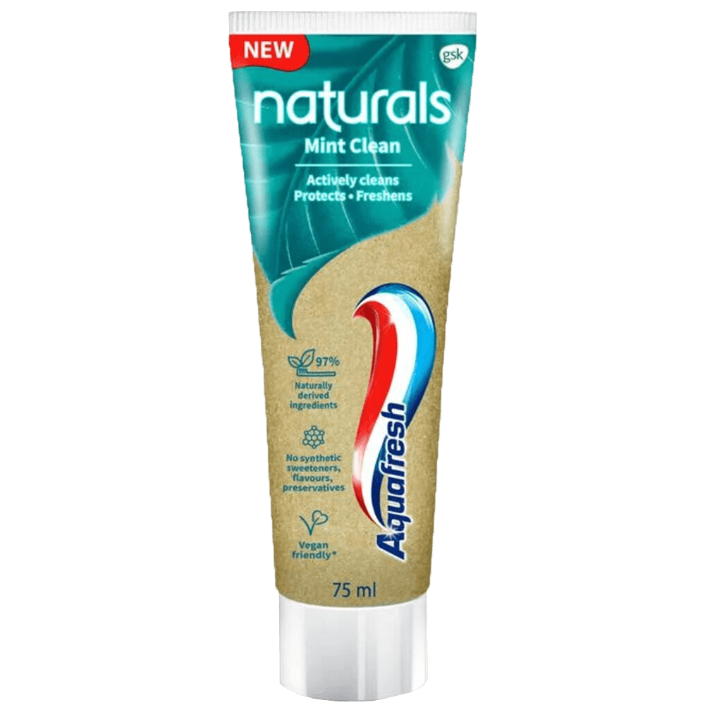 2 tubes Aquafresh Naturals Tandpasta Mint Clean 75ml