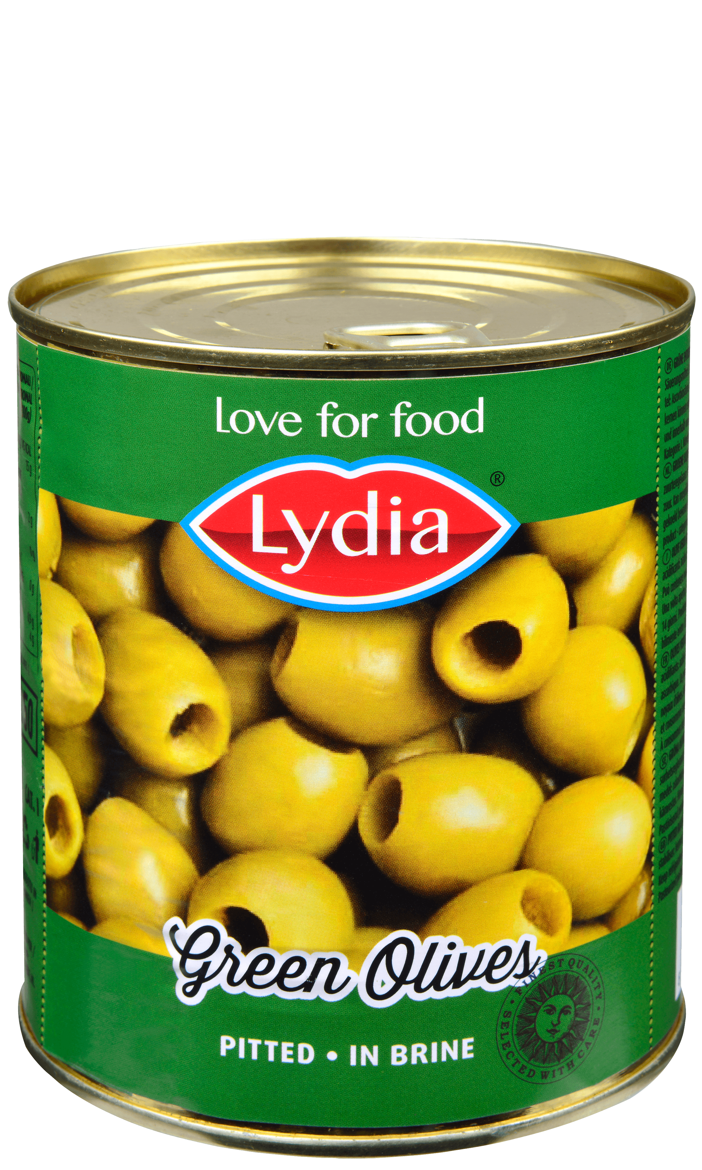 Lydia Kleine Groene Olijven zonder Pit 850ml thumbnail 1