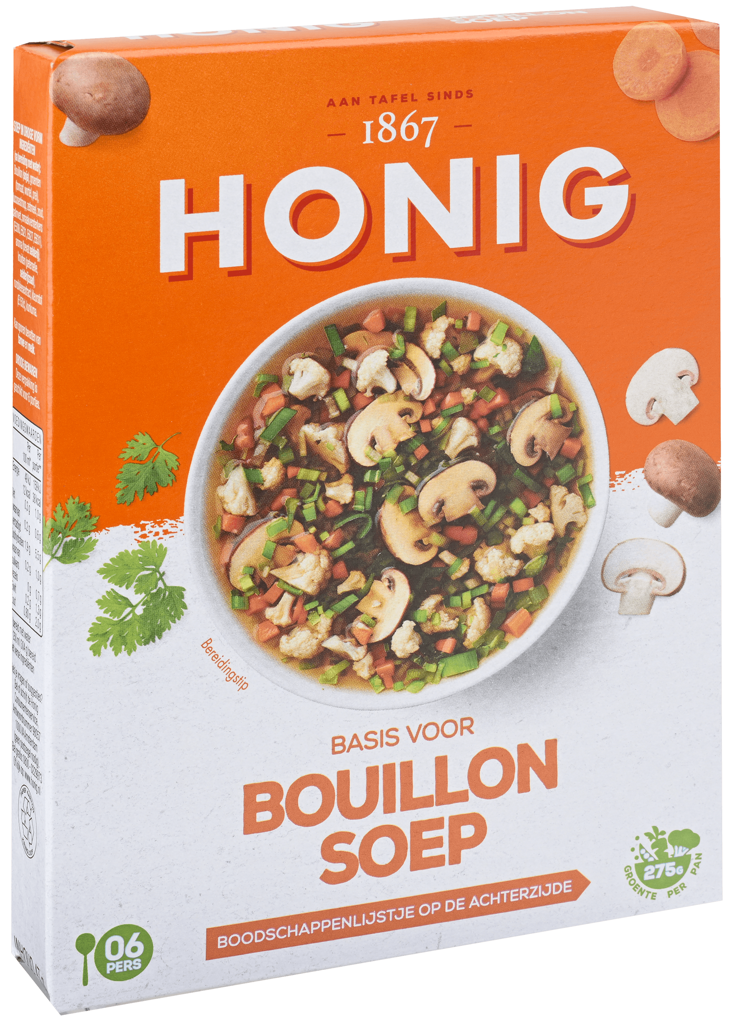 5 pakken Honig Basis voor Bouillonsoep 47g
