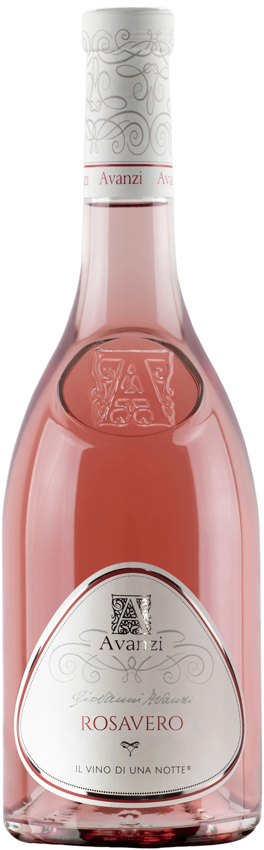 Fles AVANZI Rosavero Chiaretto Valtenesi DOC rosé droog 12% 0,75 l