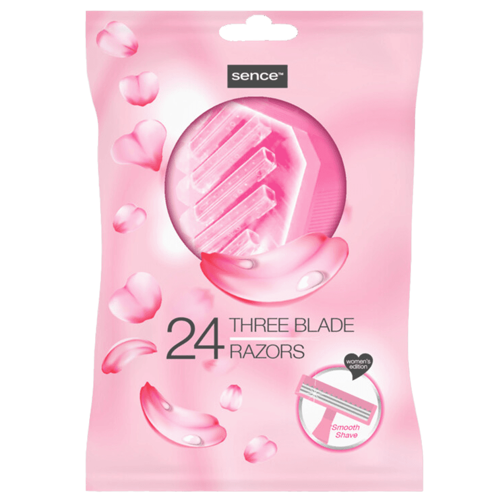 Sence Shaving Disposable Razors For Women Triple Blades 24st