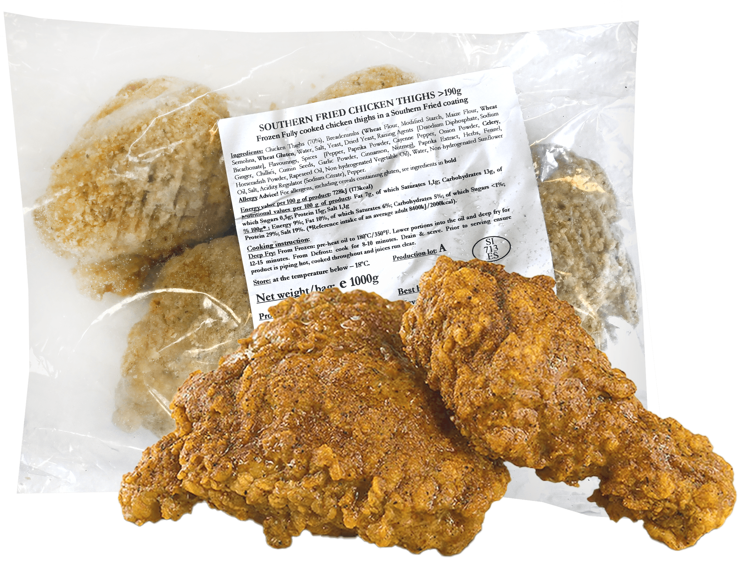 Southern Fried Chicken Thighs 1kg