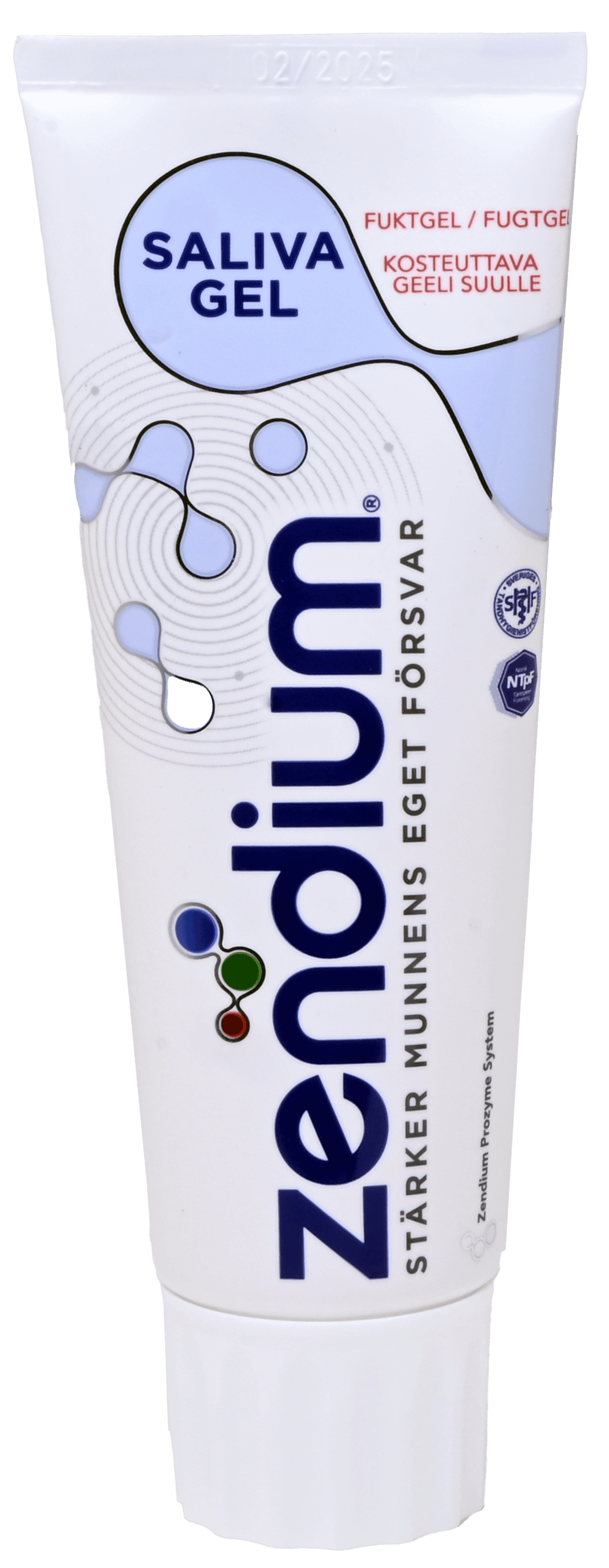 2 tubes Zendium Tandpasta Saliva Gel 75ml