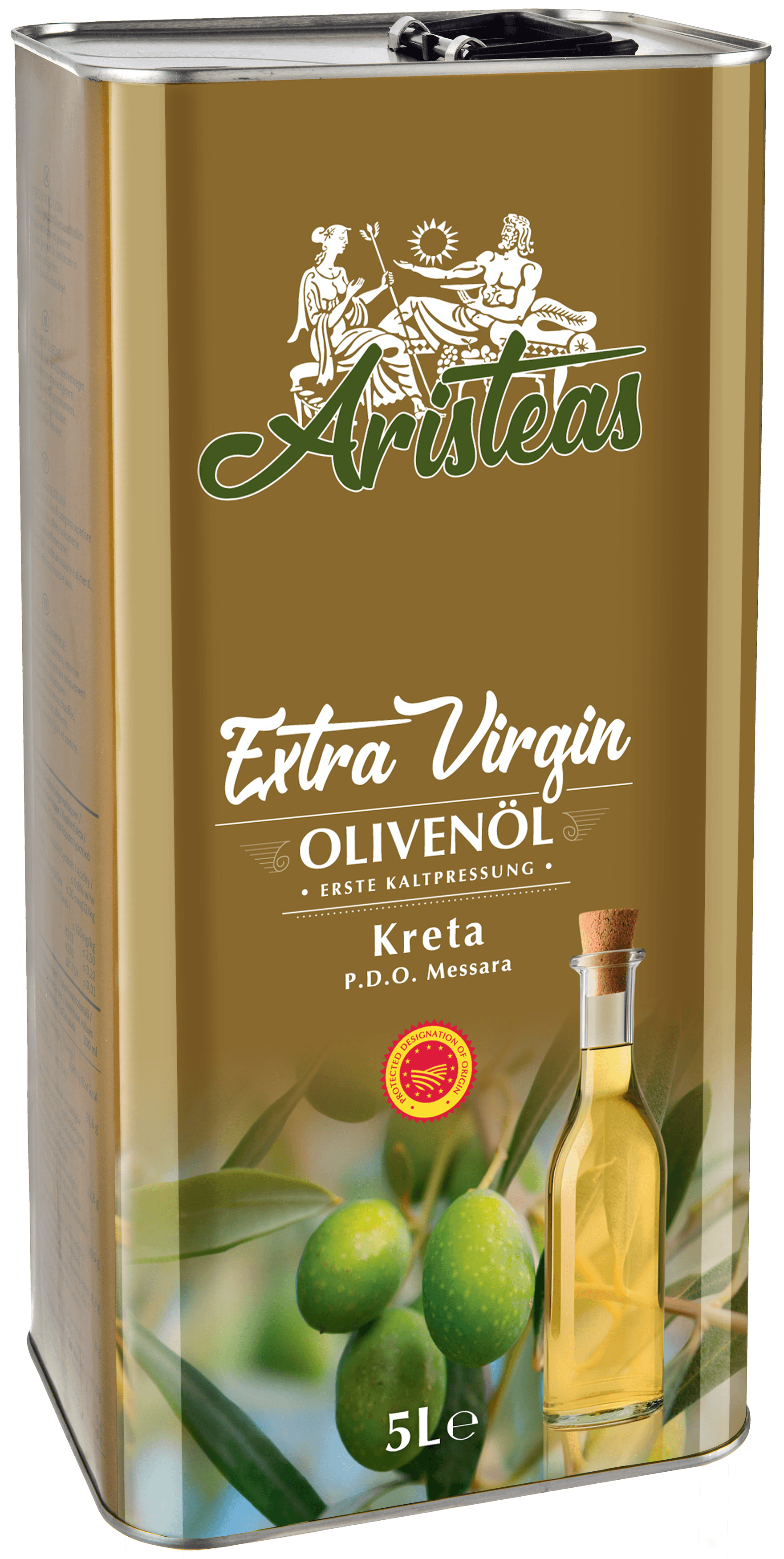 Aristeas Extra Vergine Olijfolie uit Kreta P.D.O. 5L thumbnail 1
