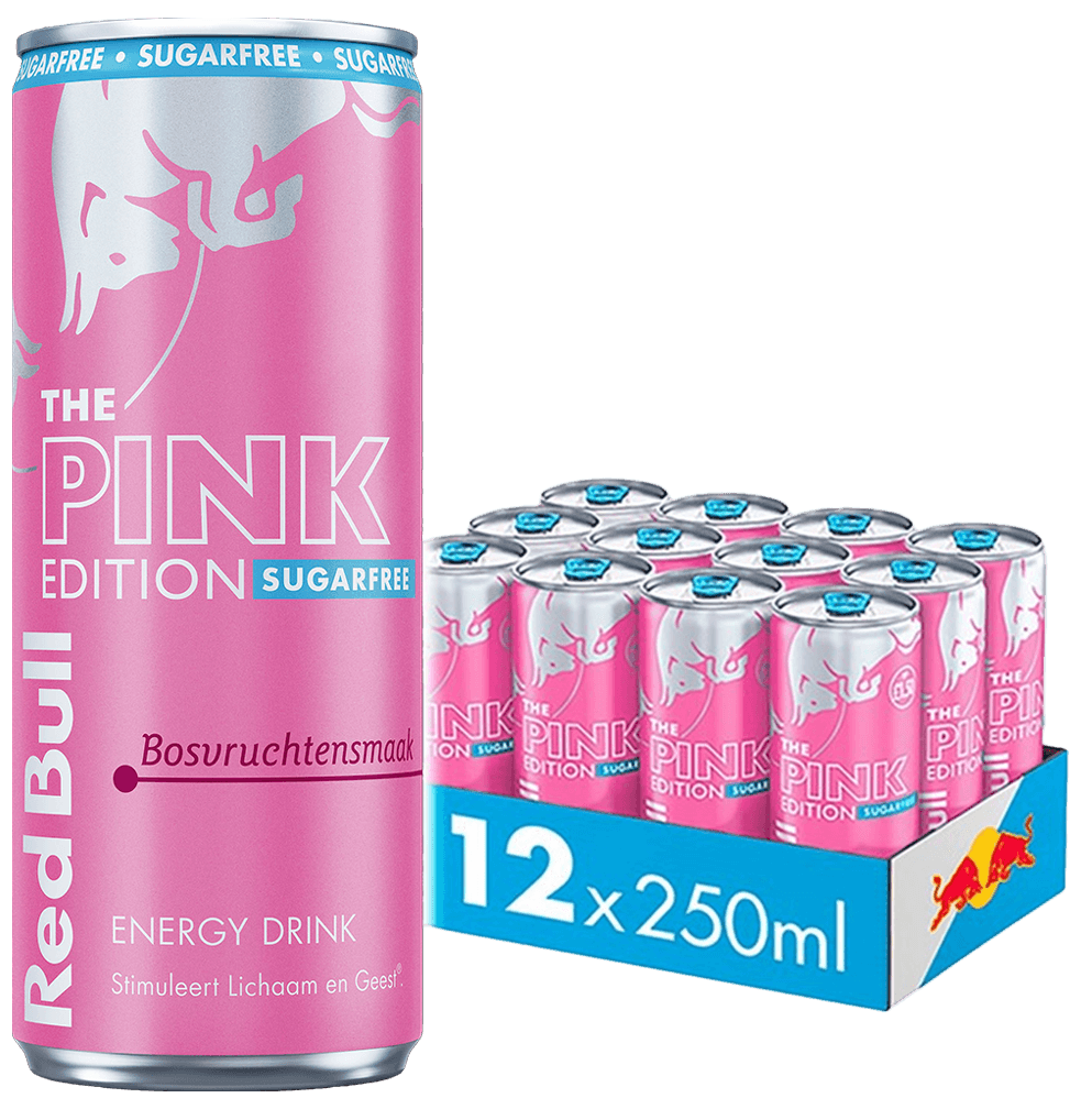 6 blikken RED BULL Pink Edition sugarfree 250ml 