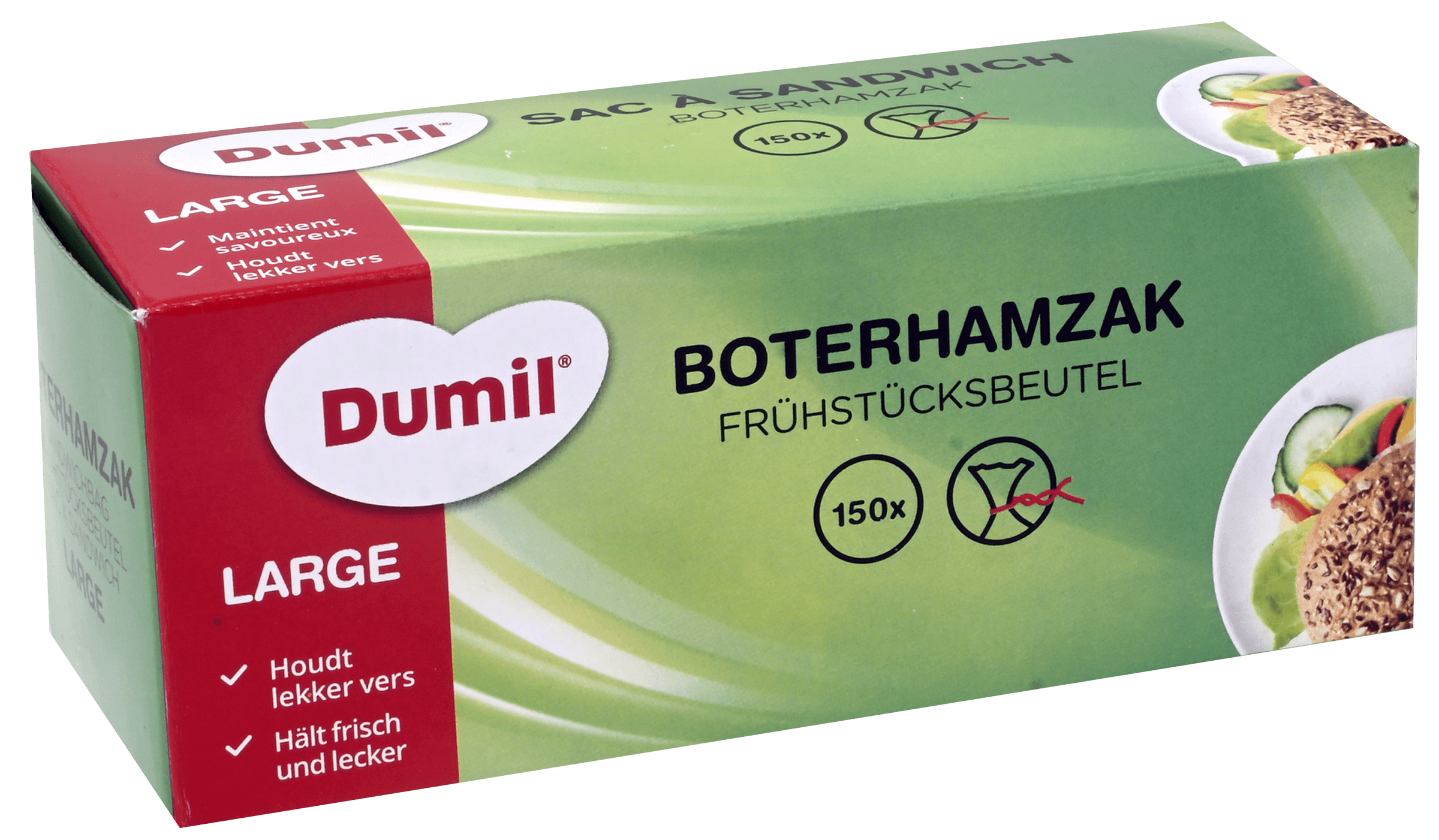 2 pakken Dumil Boterhamzakjes 200st