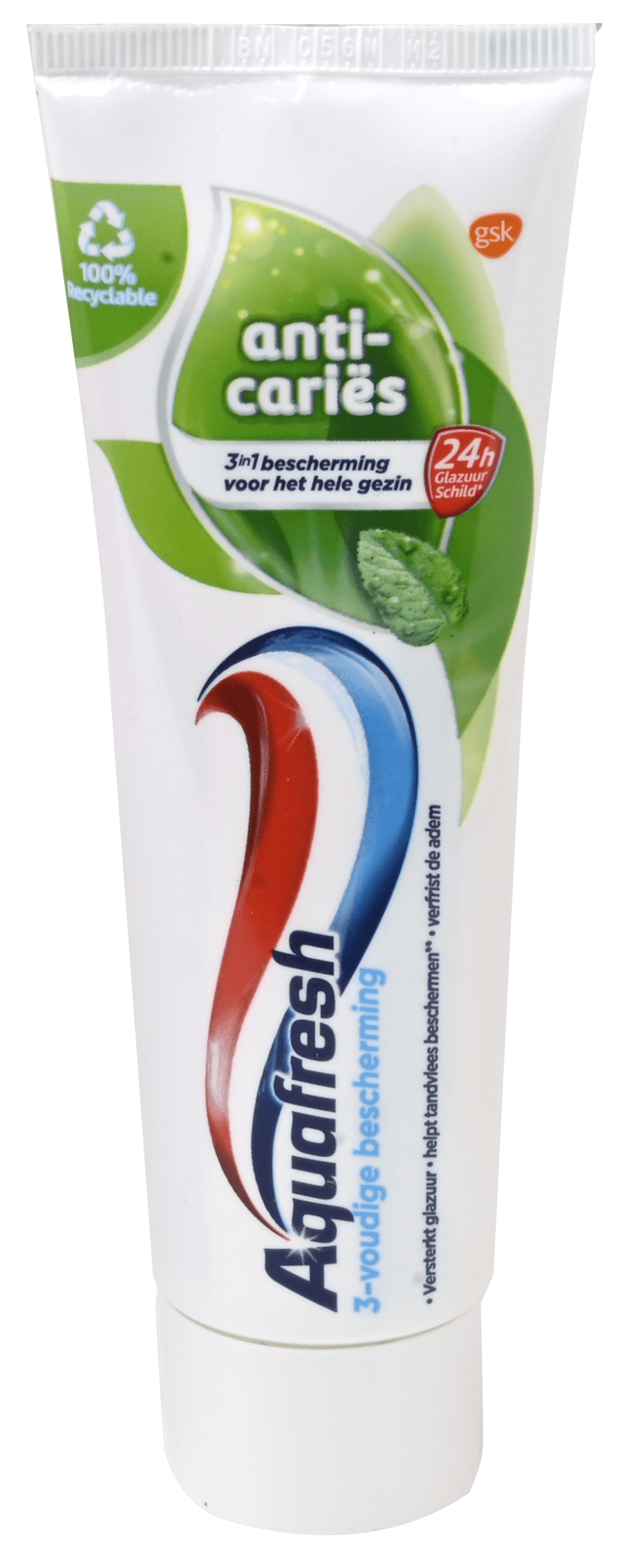 2 tubes AQUAFRESH Tandpasta Anti-Cariés 75ml