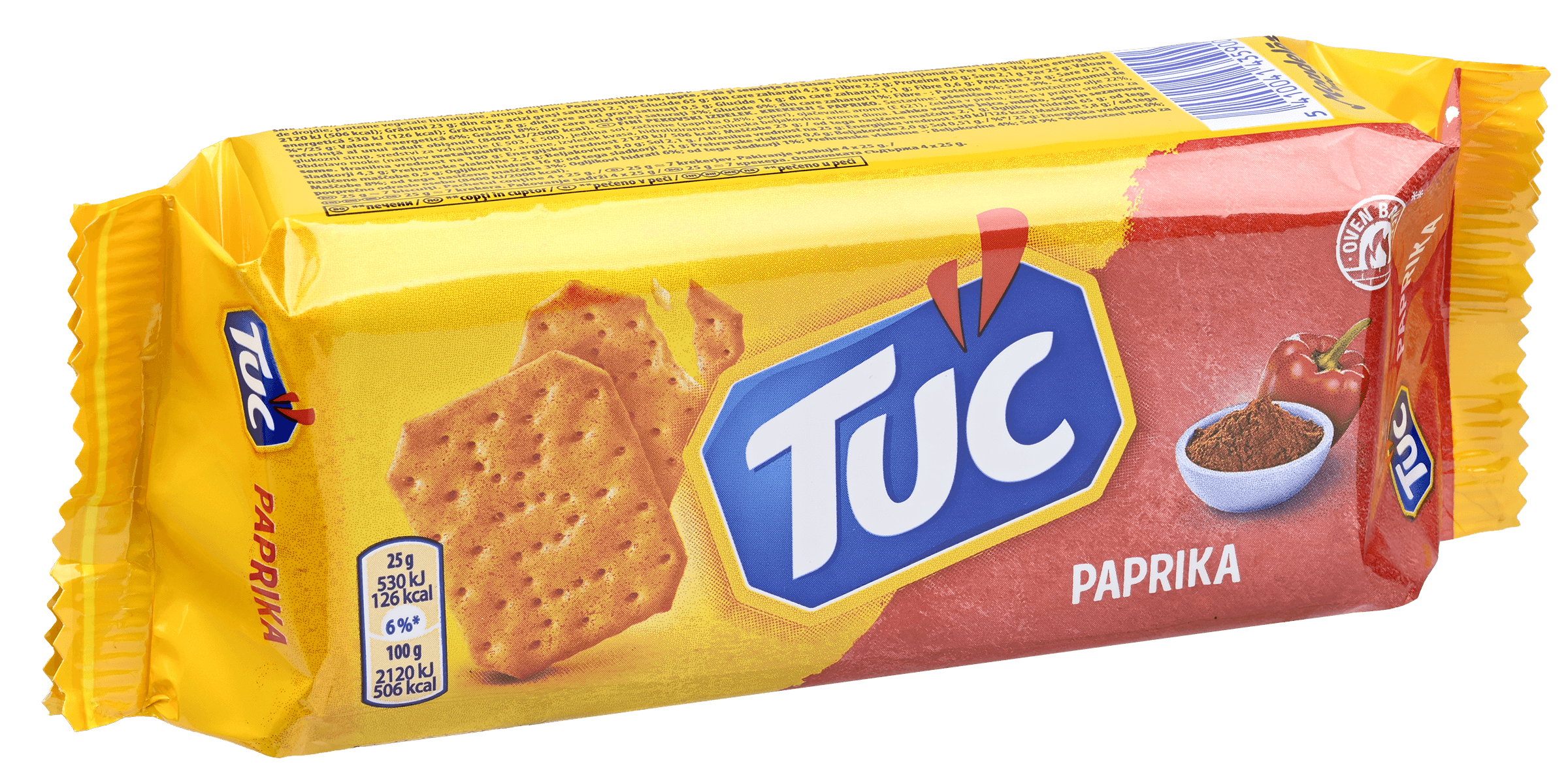 4 pakken Tuc Paprika 100g