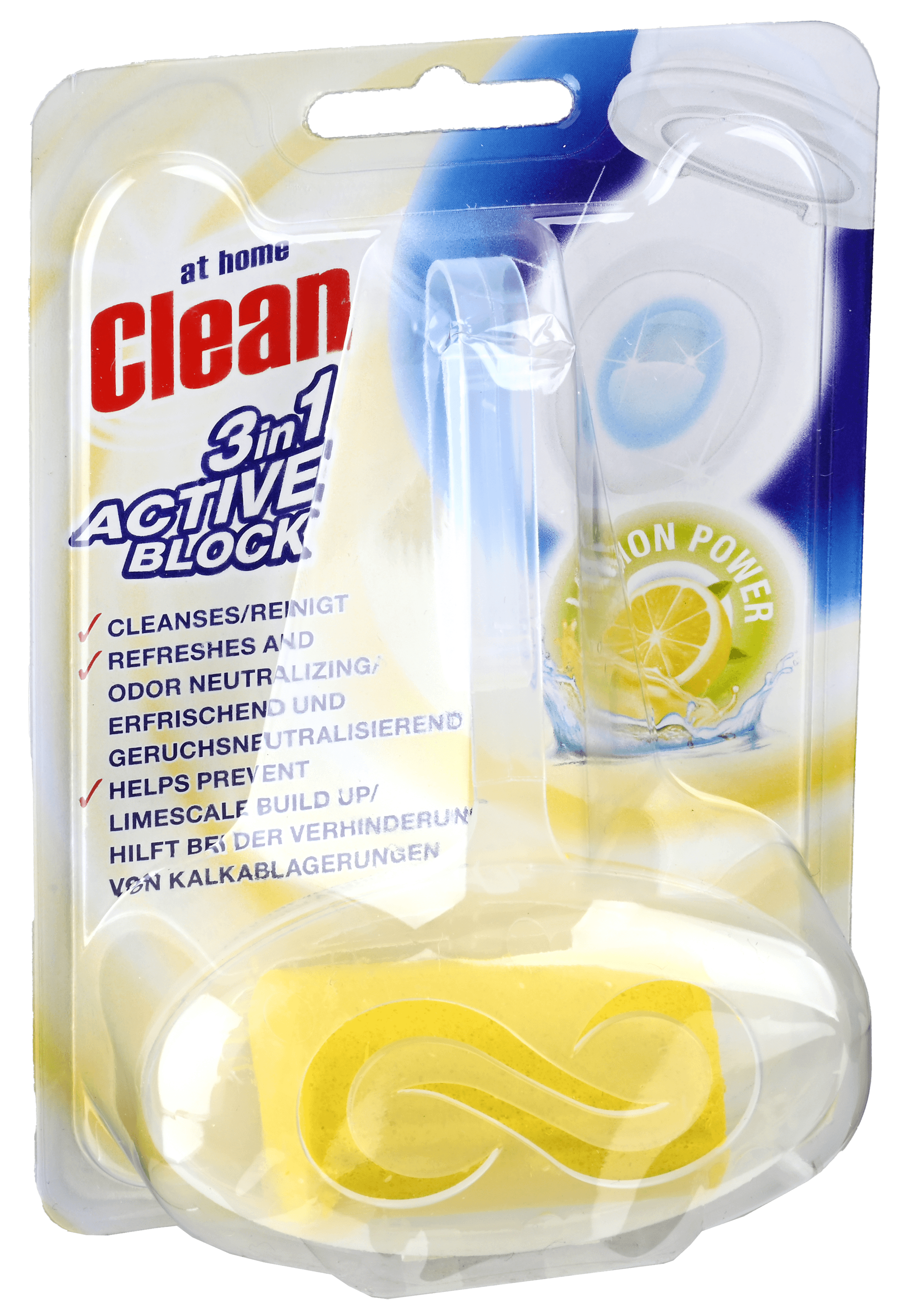 8 stuks At Home Clean Toiletblock Lemon 40g