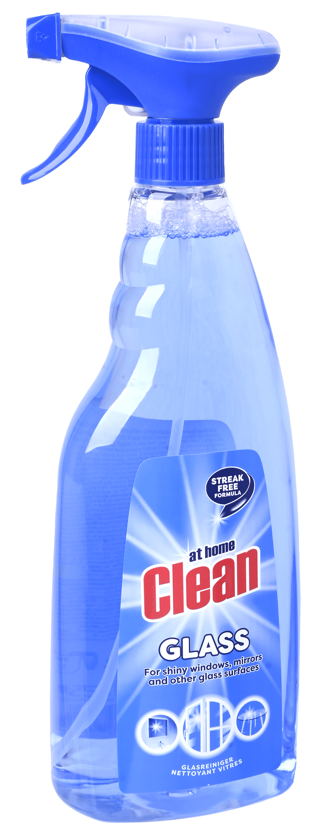 2 flessen At Home Clean Glasreiniger 750ml