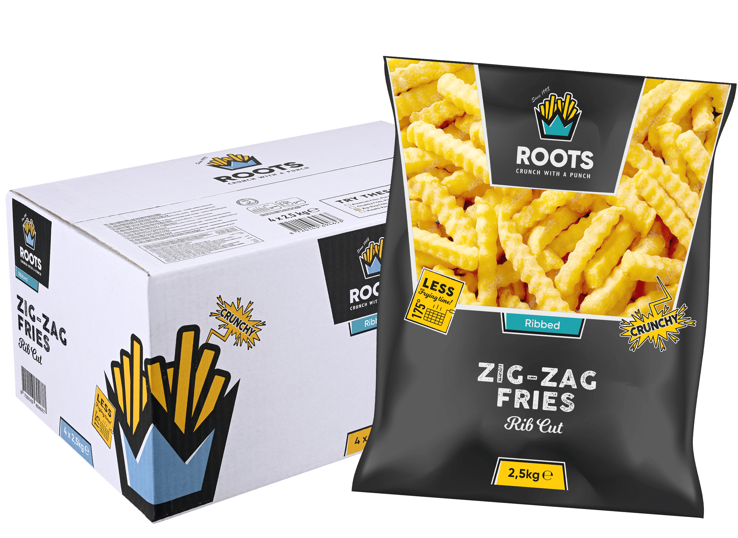 Roots Zig-Zag Fries 2,5kg thumbnail 1