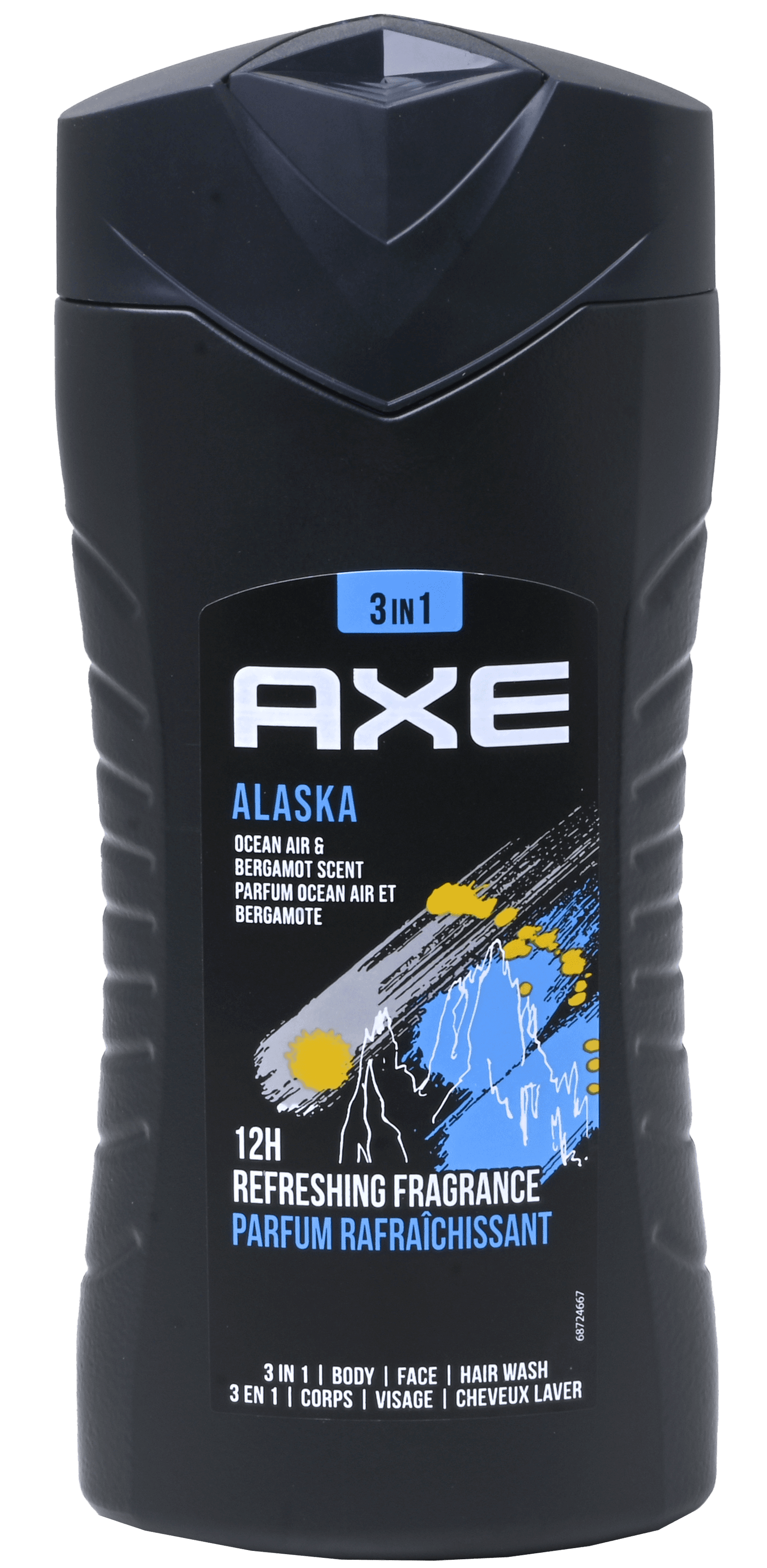 3 flessen Axe Douche 3in1 Alaska 250ml