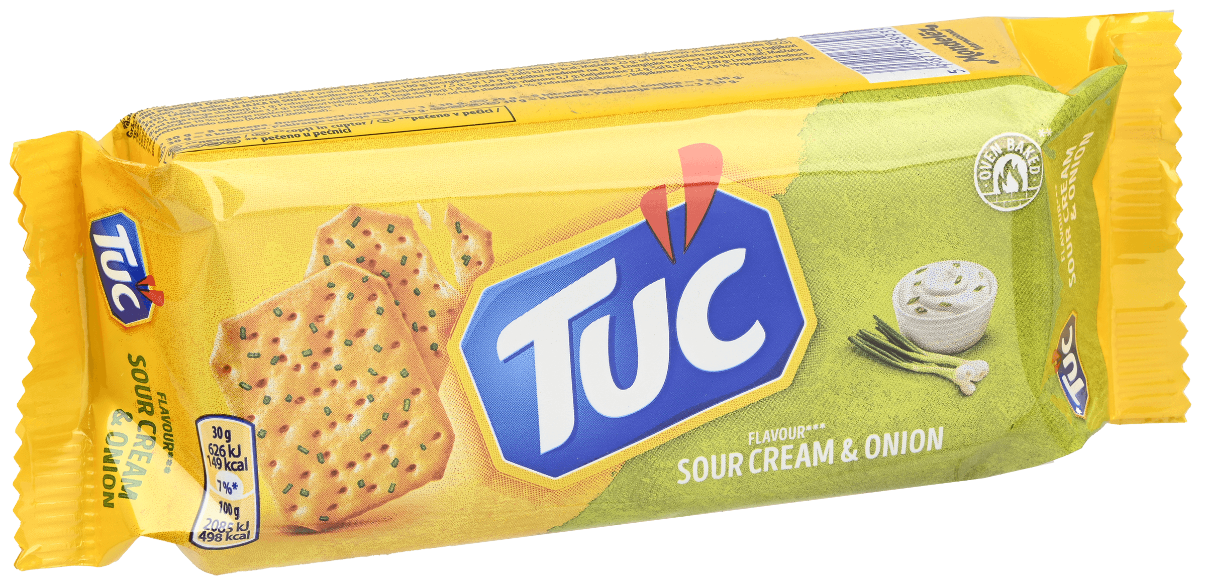 4 pakken Tuc Sour Cream Onion 100g