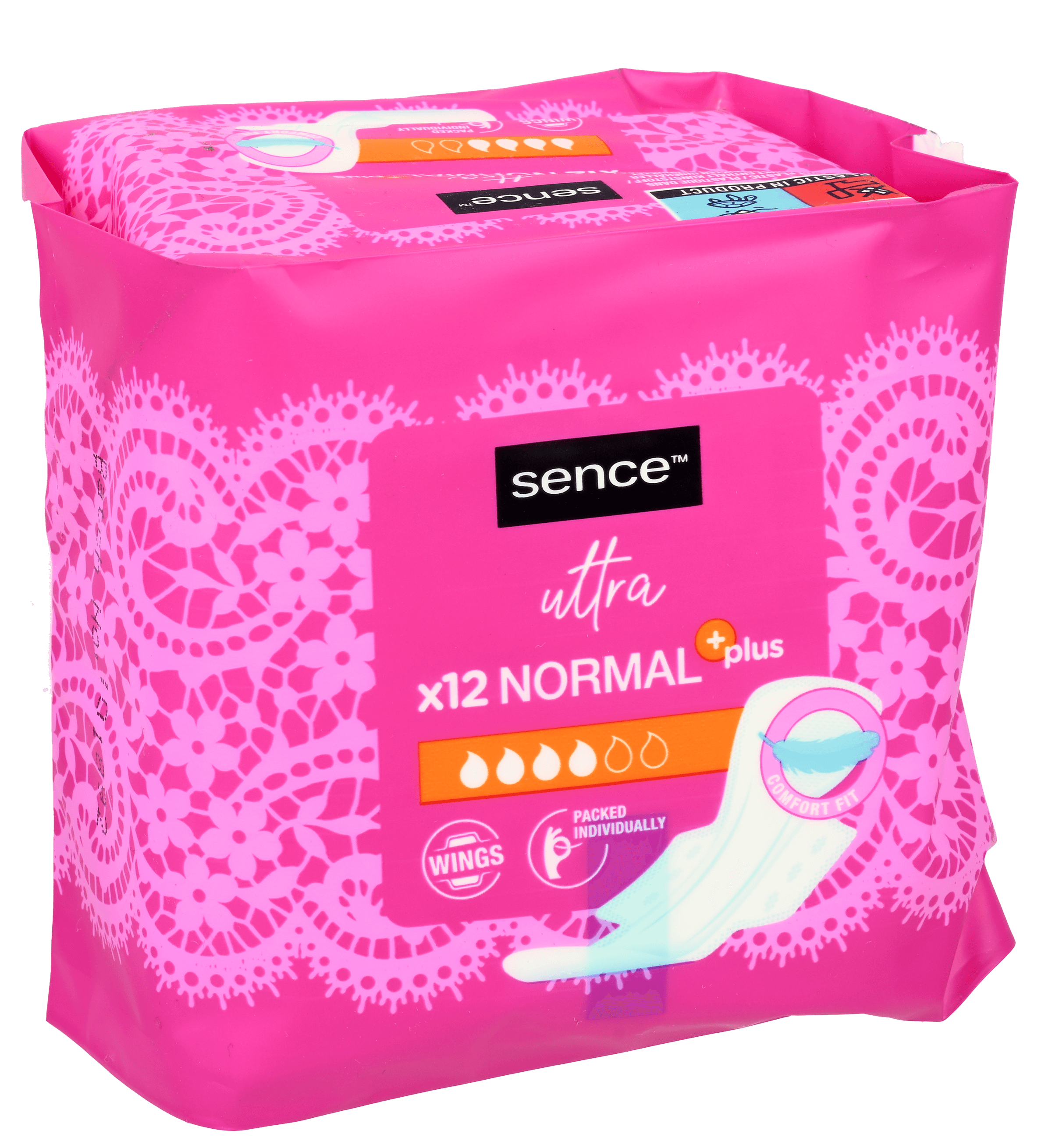 2 pakken Sence Normal Plus Maandverband 12st