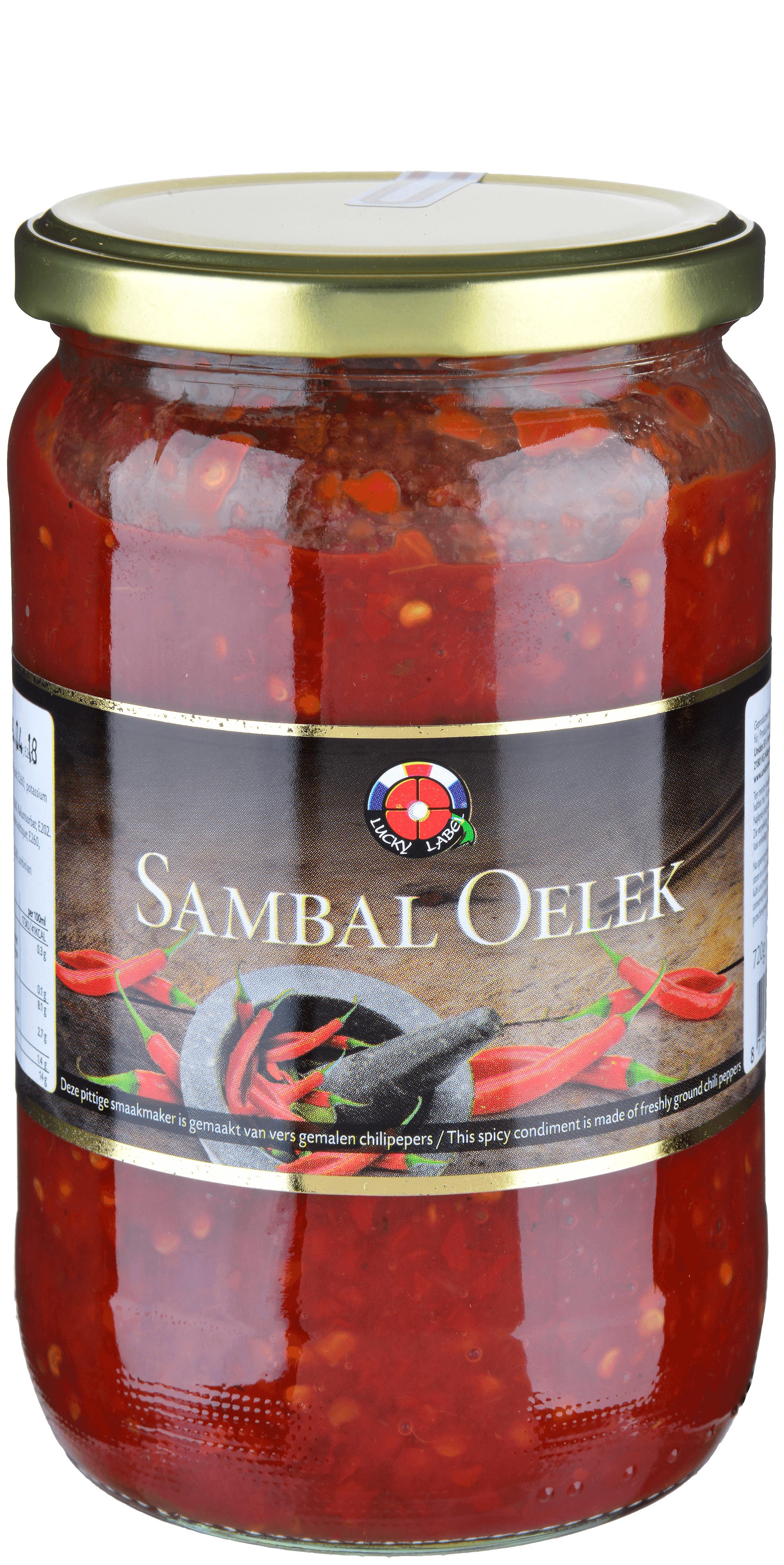 Pot Lucky Label sambal oelek rood 720 g