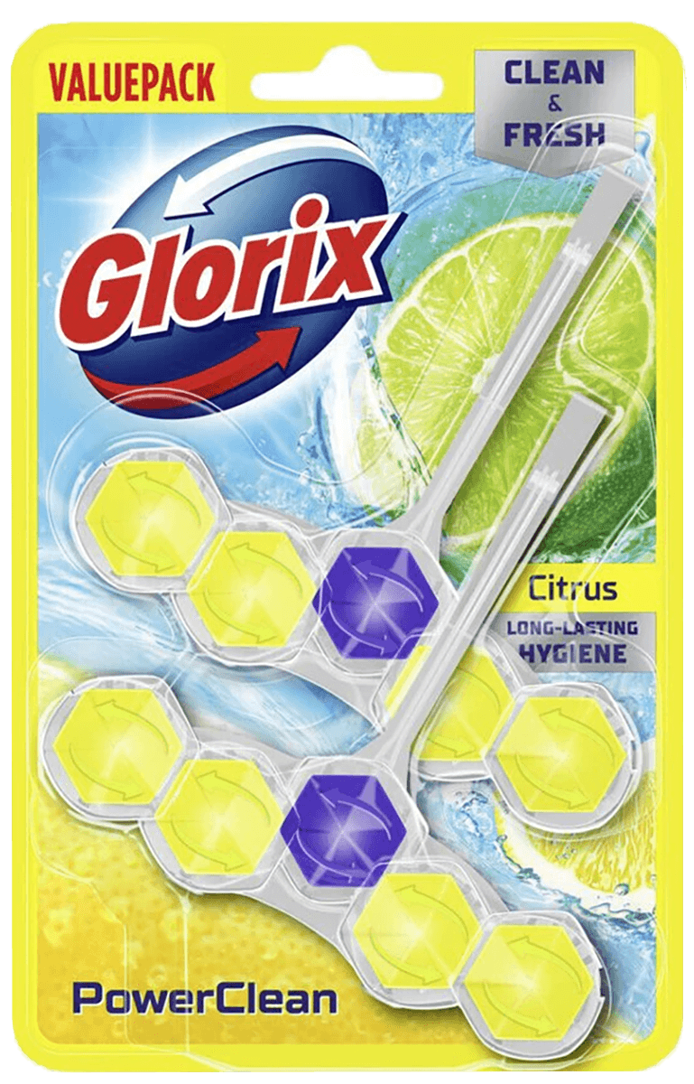 Glorix Toiletblok Power 5 Citrus 2st