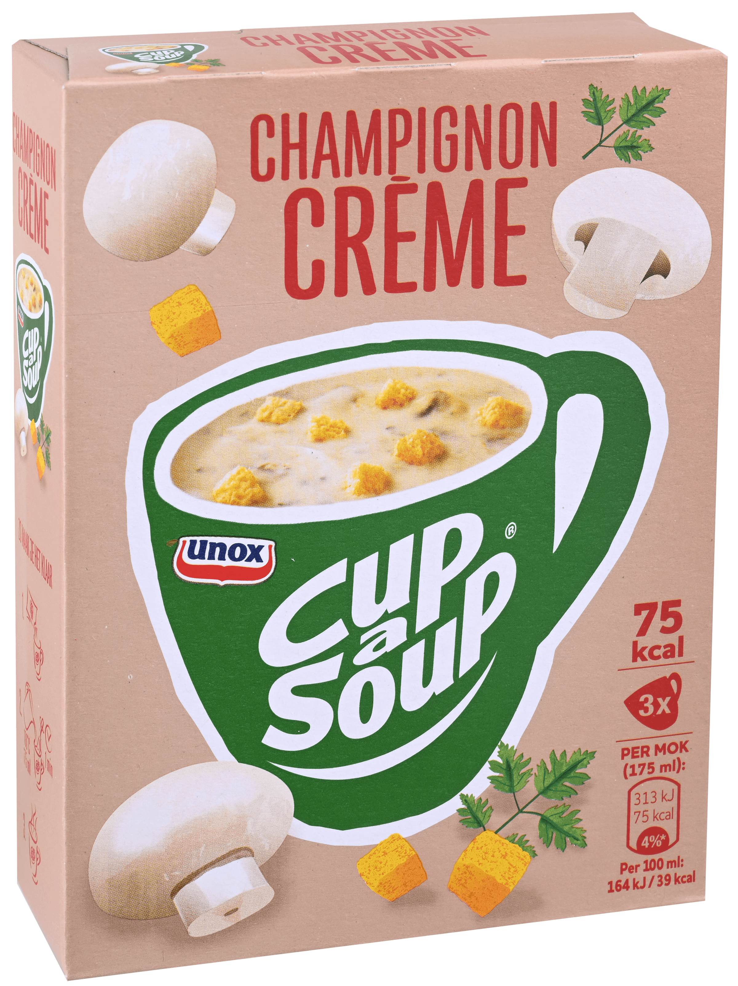 Unox Cup-a-Soup Champignon Creme 3x51g