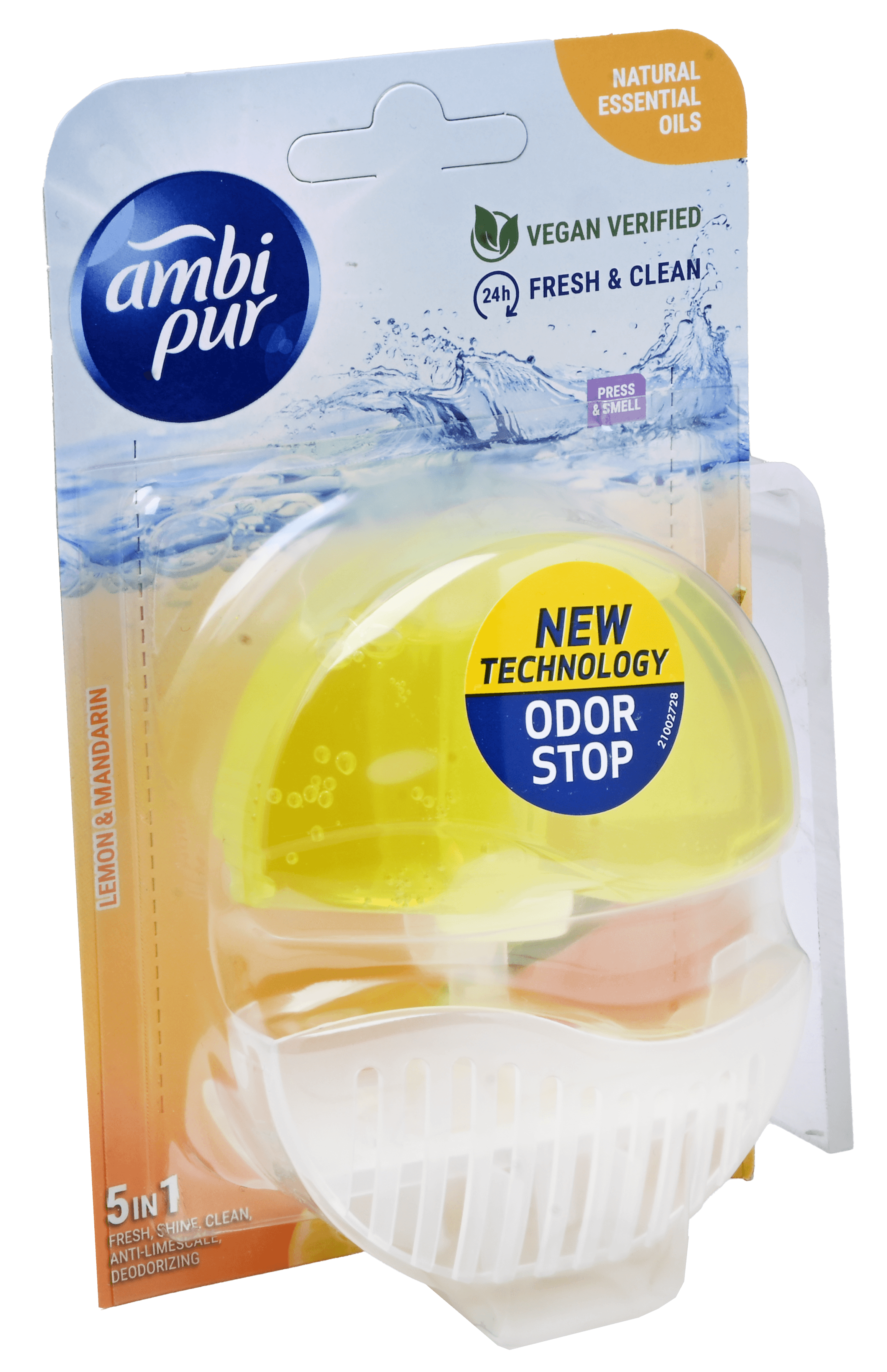 2 stuks Ambi Pur Toilet Flush Starter 5in1 Lemon & Mandarin 55ml