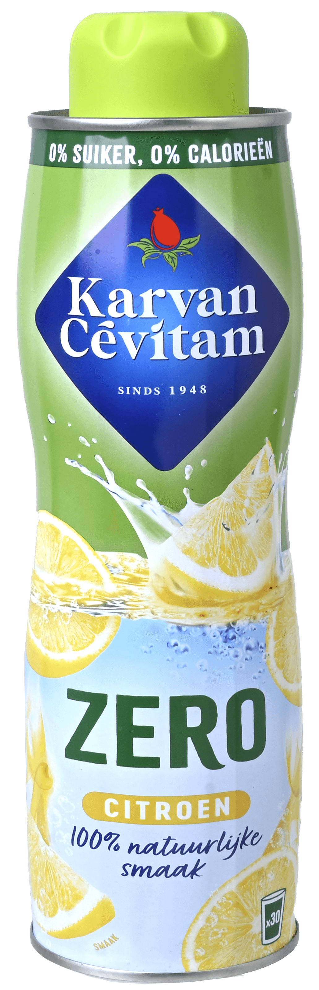 2 flessen Karvan Cévitam zero limonadesiroop citroen 600 ml
