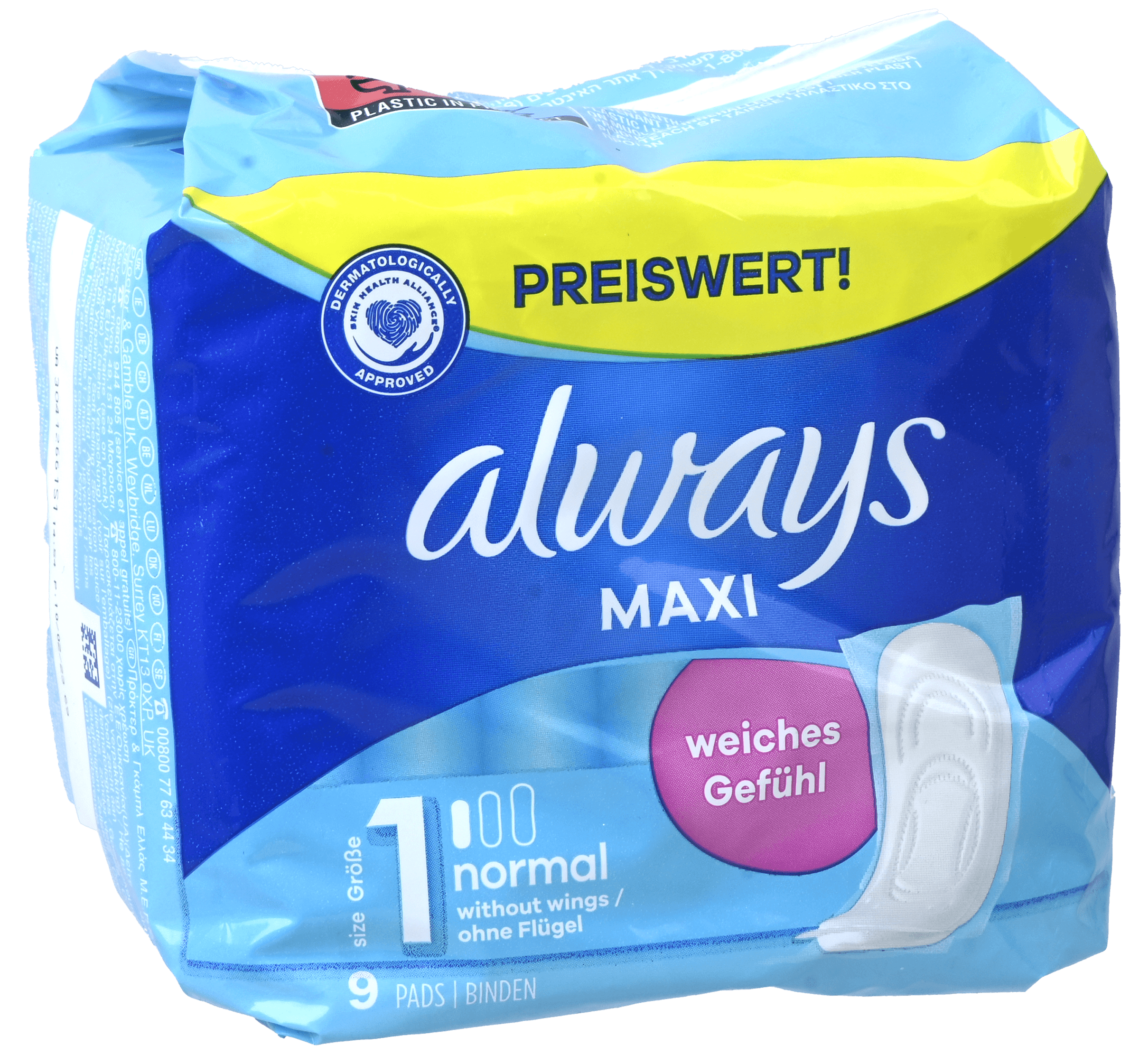 2 pakken Always Maandverband Classic Maxi Normal 9st