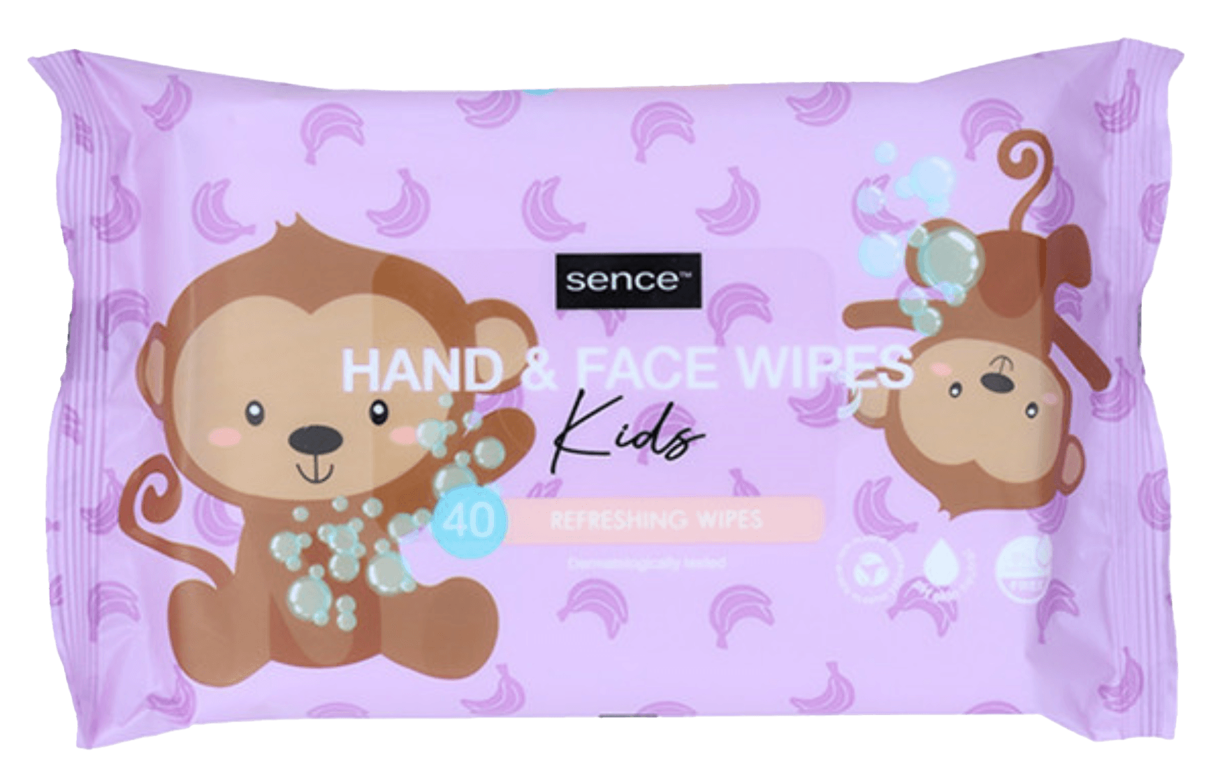 2 pakken Sence Babydoekjes Hand & Face Refreshing Kids 40st
